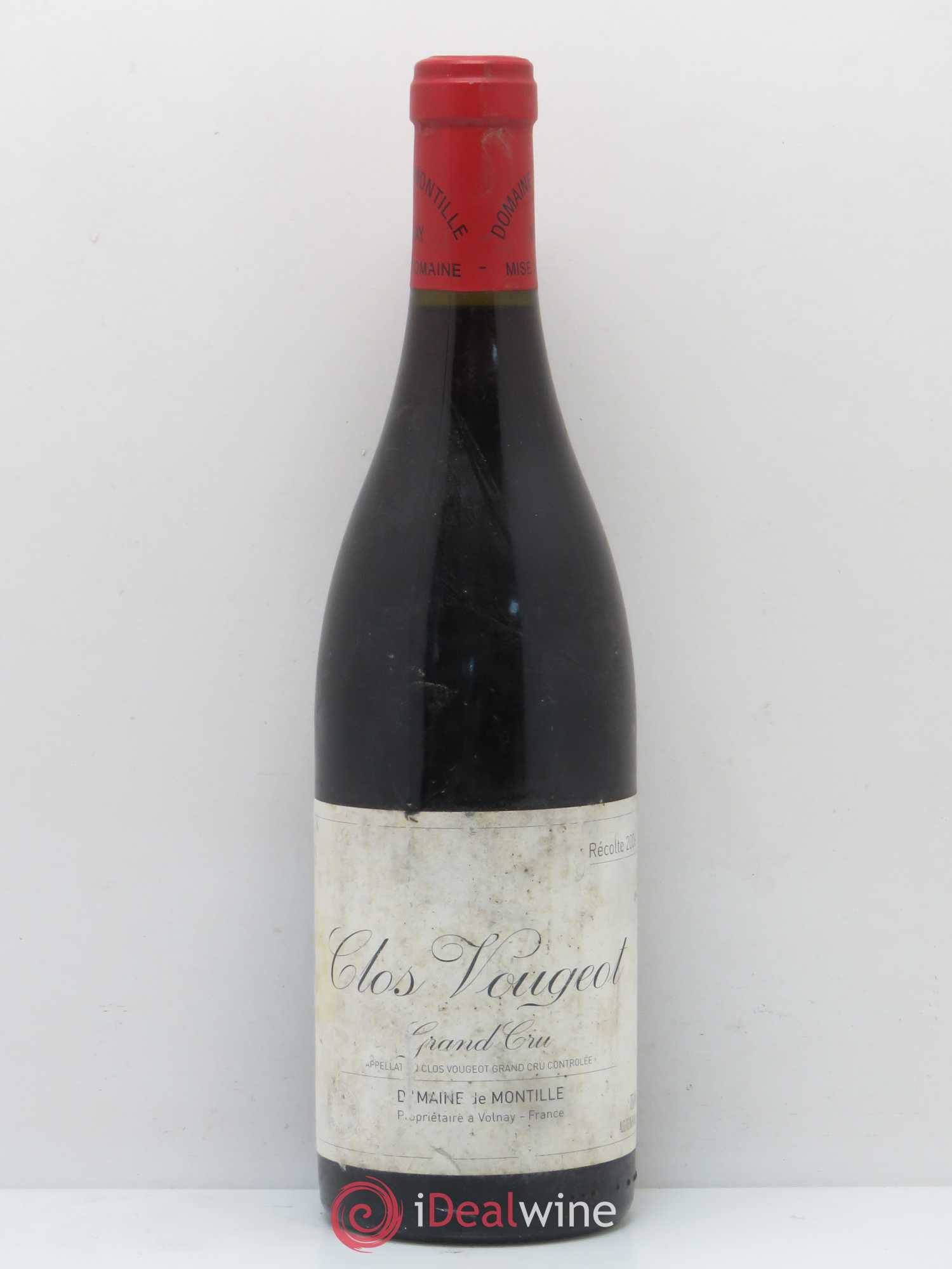 Clos de Vougeot Grand Cru De Montille (Domaine) 2006 - Lot de 1 bouteille - 0