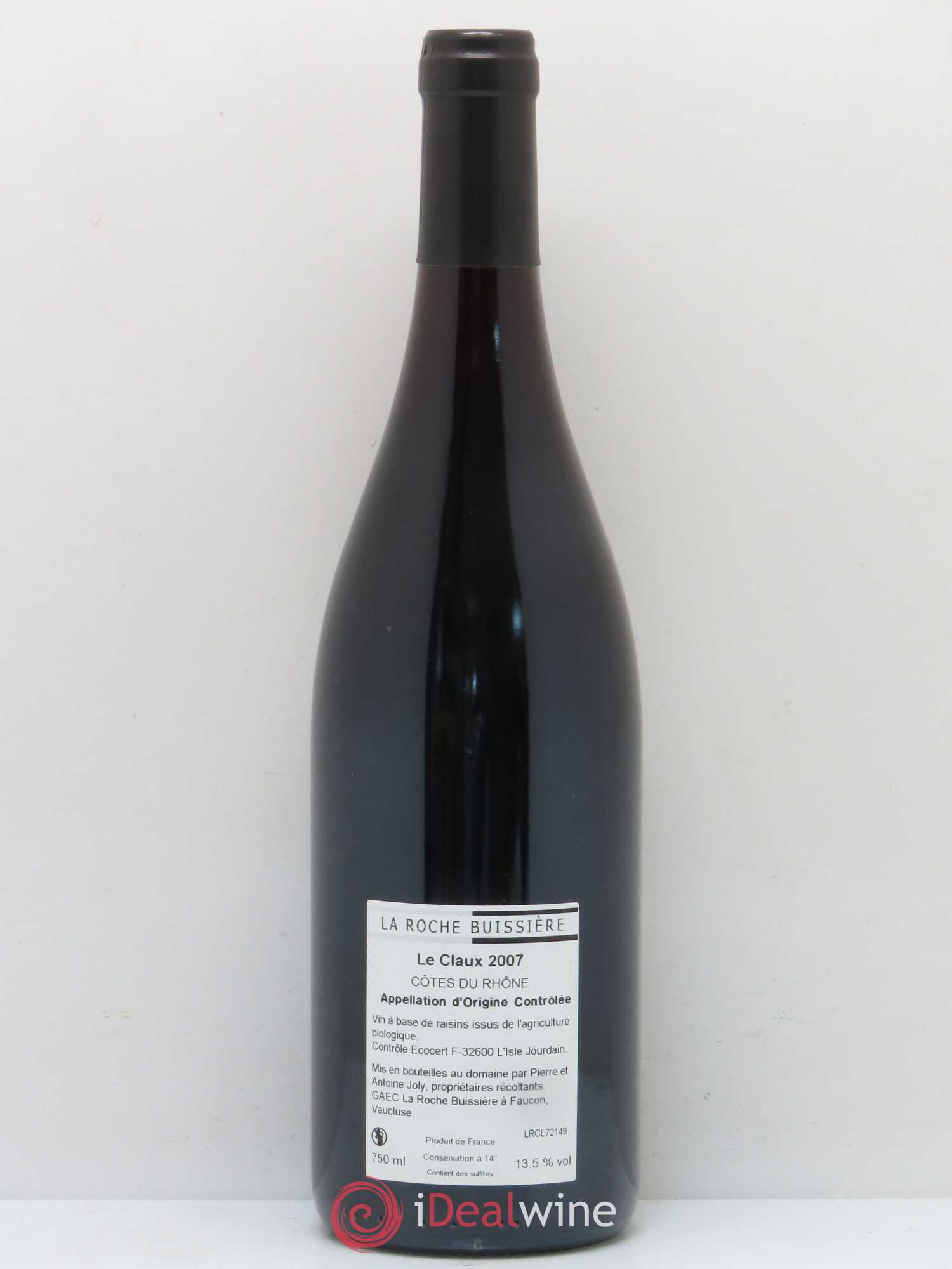 Côtes-du-Rhône Domaine La Roche Bussiere Le Claux 2007 - Posten von 1 Flasche - 1