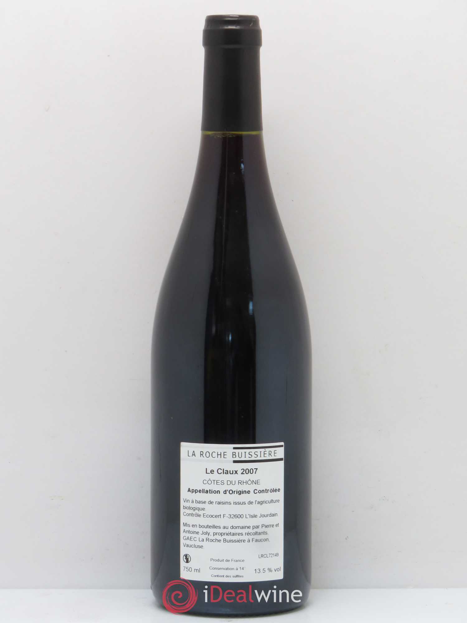 Côtes-du-Rhône Domaine La Roche Bussiere Le Claux 2007 - Posten von 1 Flasche - 1