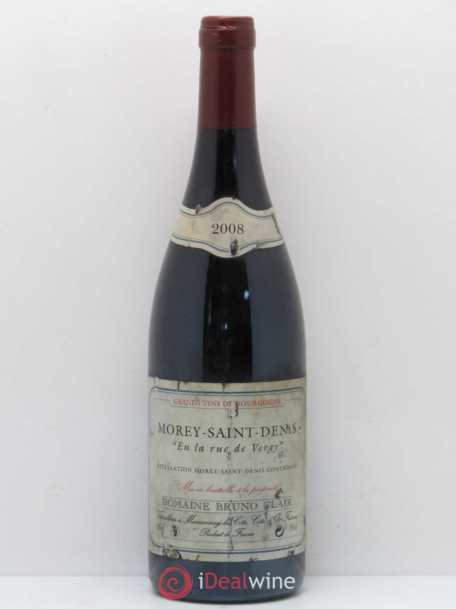 Morey-Saint-Denis En la Rue de Vergy Bruno Clair (Domaine) 2008 - Lot de 1 bouteille - 0