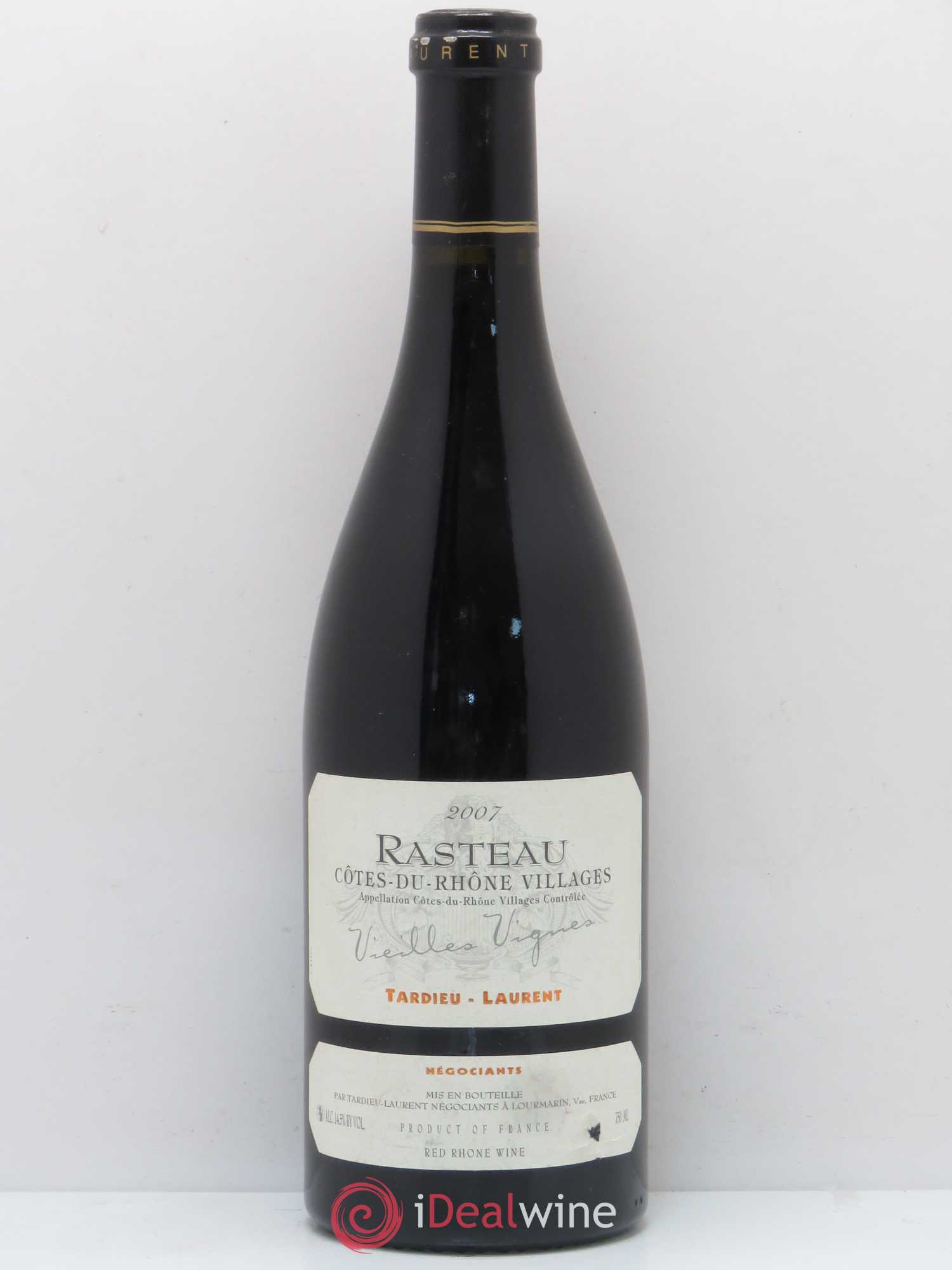 Rasteau Vieilles Vignes Tardieu Laurent 2007 - Lot de 1 bouteille - 0
