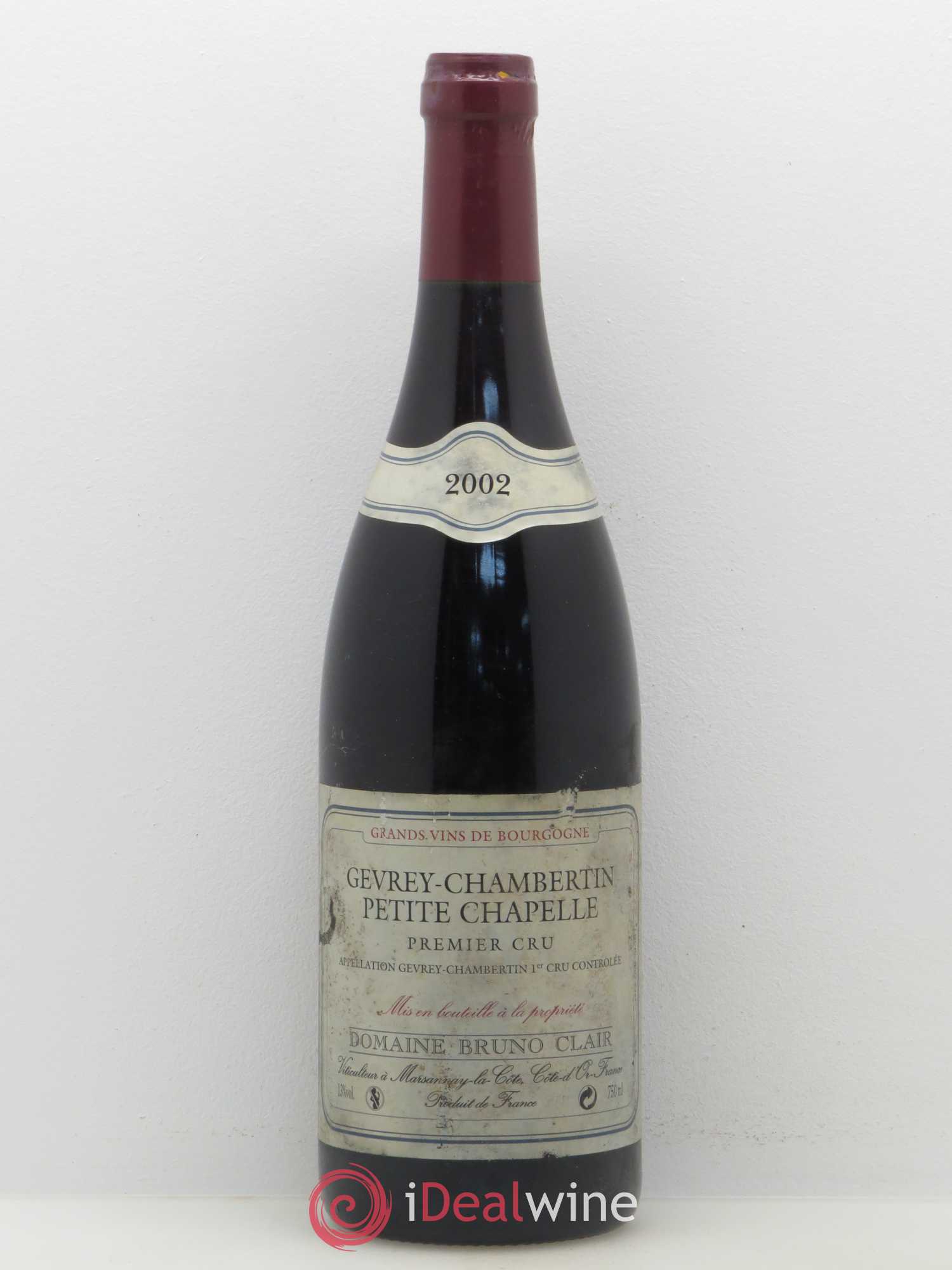 Gevrey-Chambertin 1er Cru Petite Chapelle Bruno Clair (Domaine) 2002 - Posten von 1 Flasche - 0