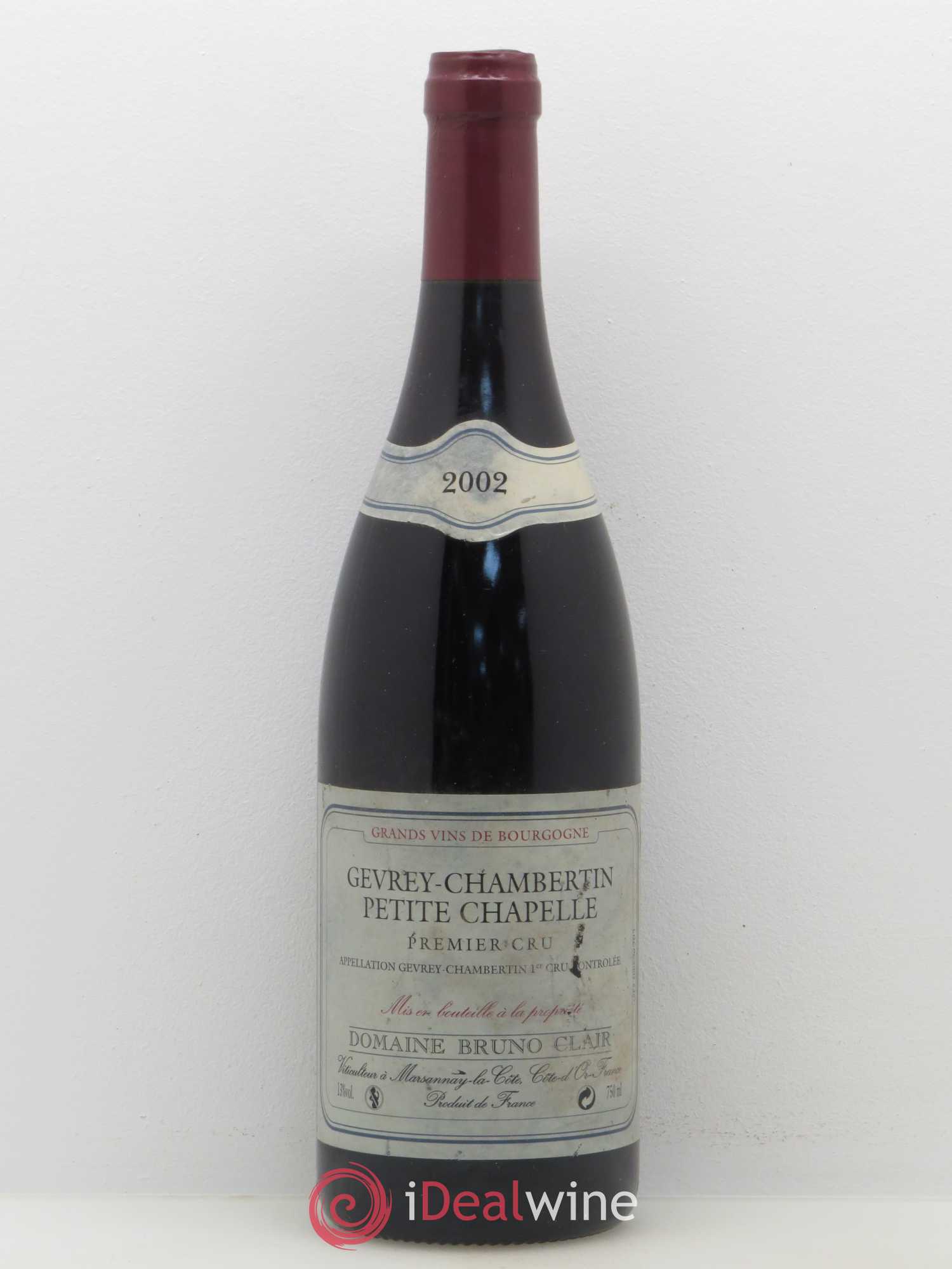 Gevrey-Chambertin 1er Cru Petite Chapelle Bruno Clair (Domaine) 2002 - Posten von 1 Flasche - 0
