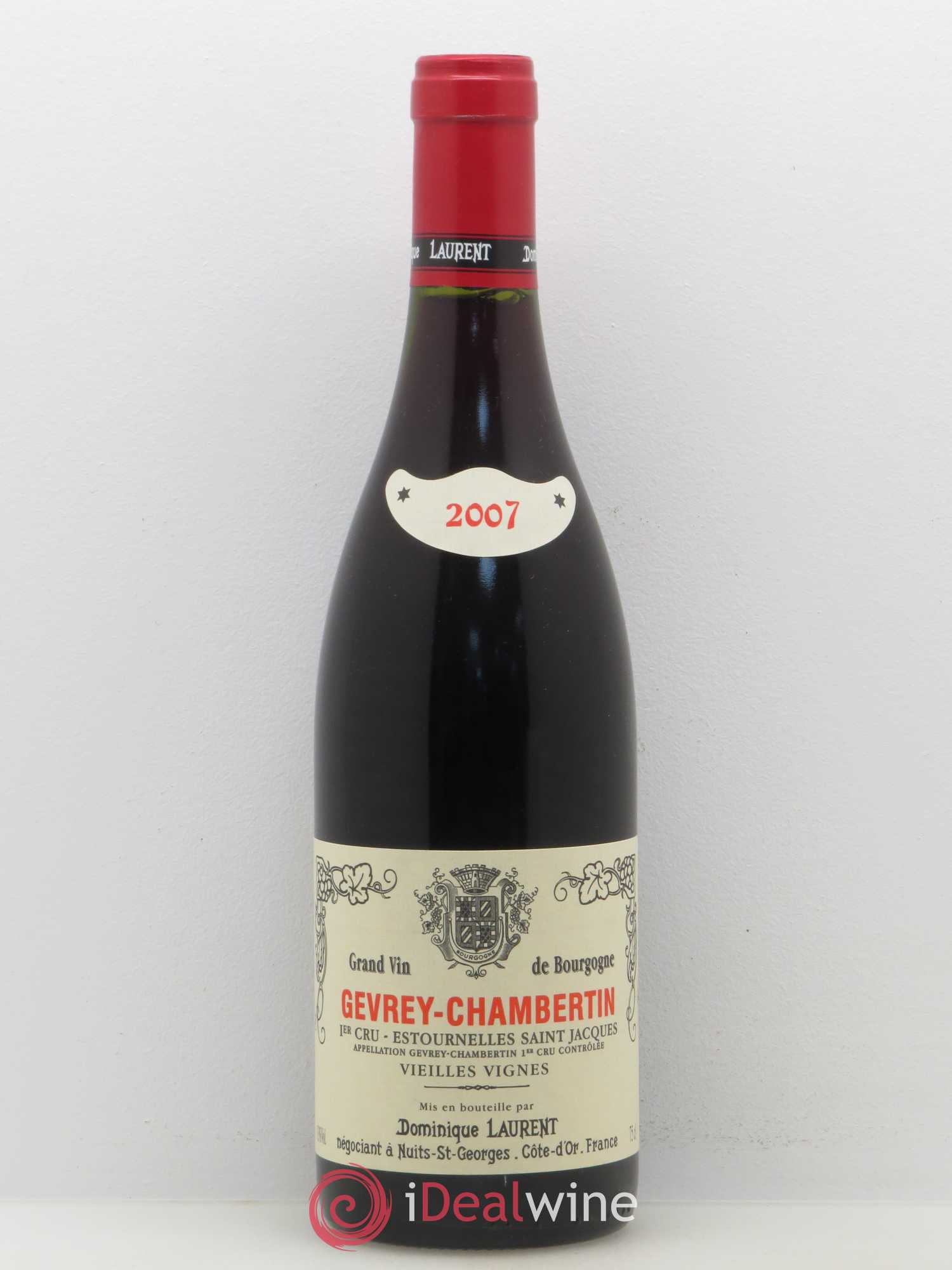 Gevrey-Chambertin 1er Cru Vieilles Vignes Estournelles St Jacques Dominique Laurent 2007 - Posten von 1 Flasche - 0
