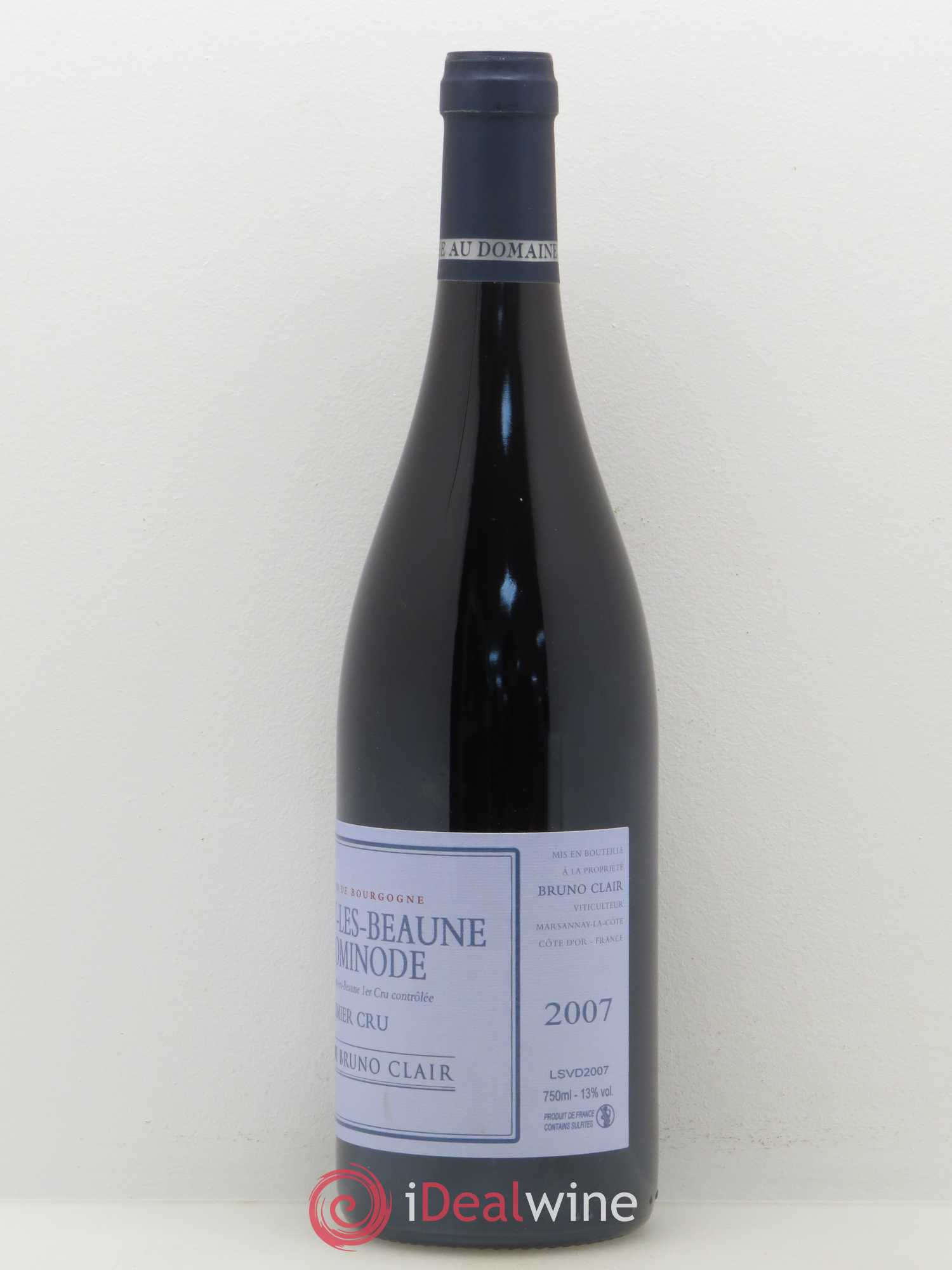 Savigny-lès-Beaune 1er Cru La Dominode Bruno Clair (Domaine) 2007 - Lot de 1 bouteille - 1