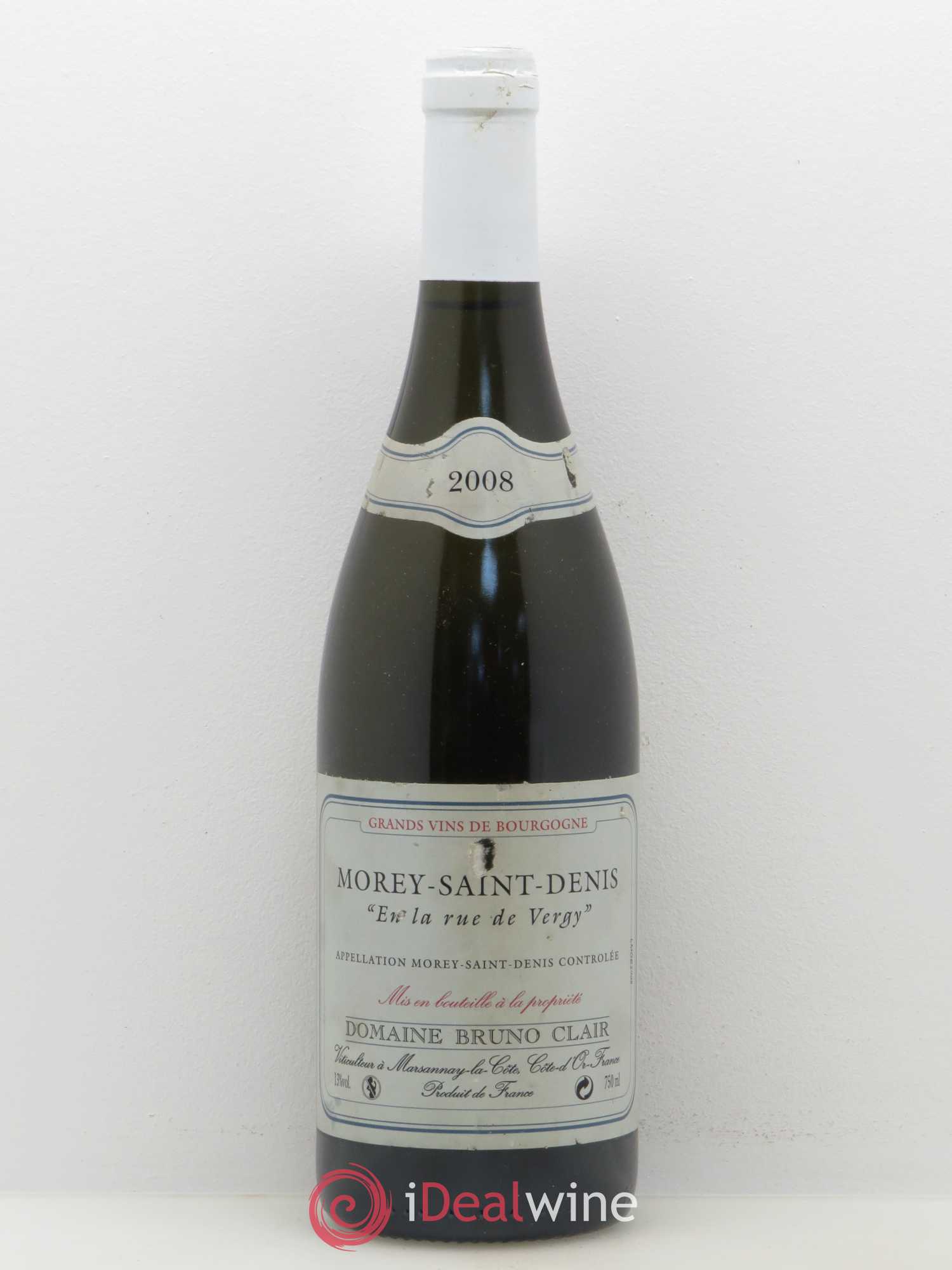 Morey-Saint-Denis En la Rue de Vergy Bruno Clair (Domaine) 2008 - Lot de 1 bouteille - 0