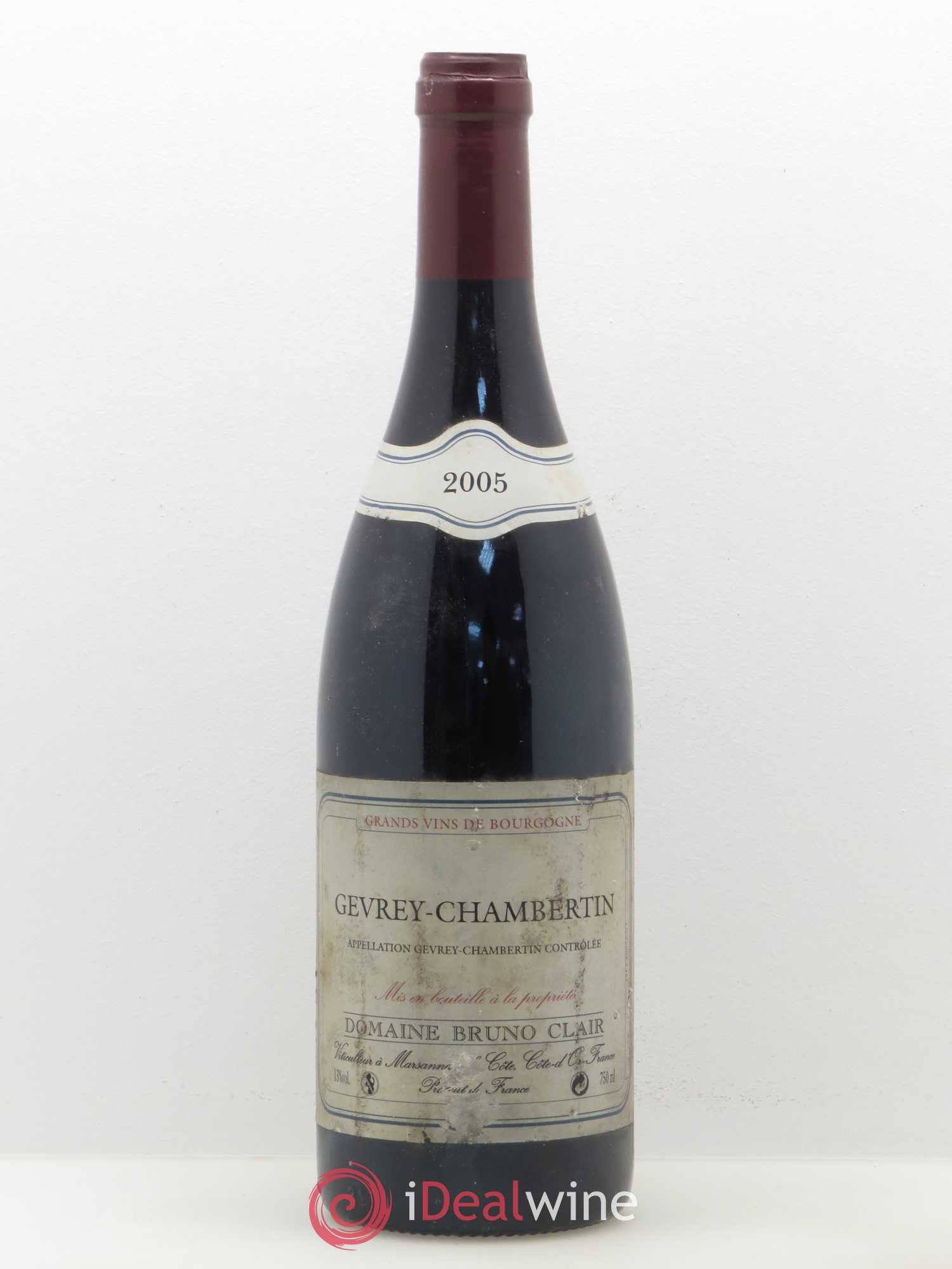 Gevrey-Chambertin Bruno Clair (Domaine) 2005 - Lot de 1 bouteille - 0