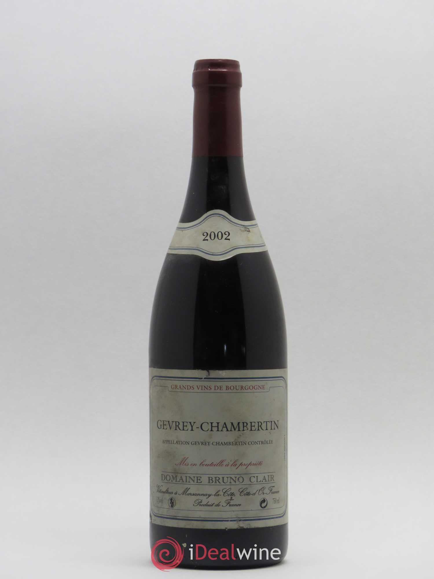 Gevrey-Chambertin Bruno Clair (Domaine) (sans prix de réserve) 2002 - Lot de 1 bouteille - 0