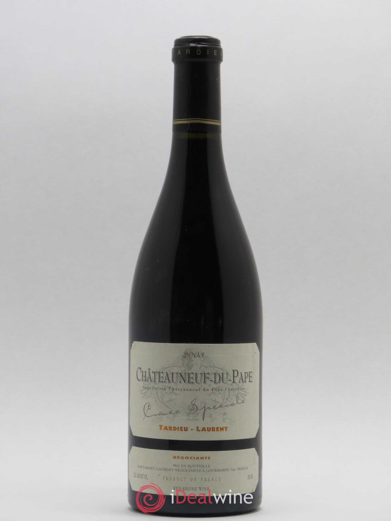 Châteauneuf-du-Pape Tardieu-Laurent Cuvée spéciale Famille Tardieu 2003 - Lot de 1 bouteille - 0