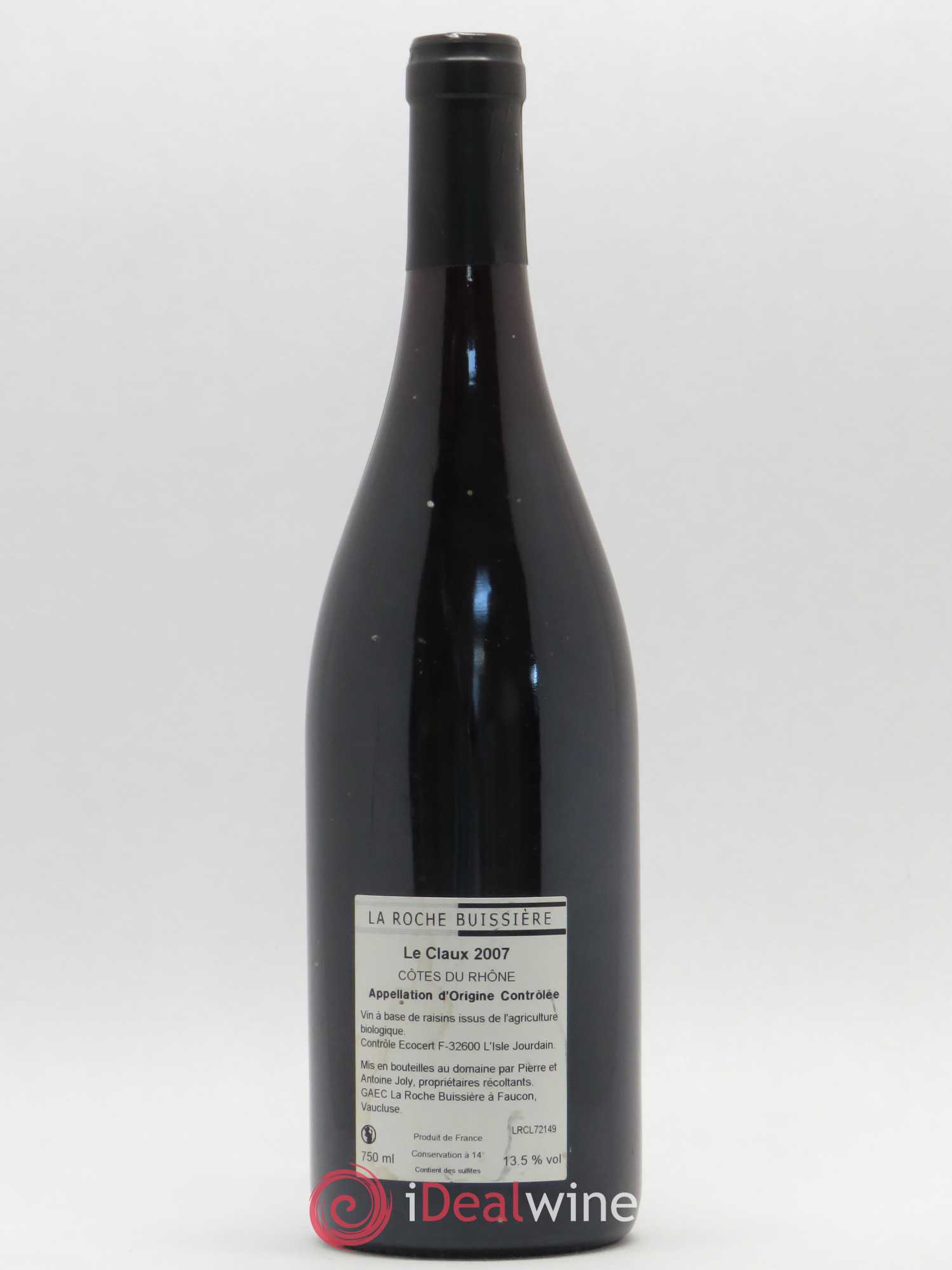 Côtes-du-Rhône Le Claux La Roche Buissière (Domaine) 2007 - Lot de 1 bouteille - 1