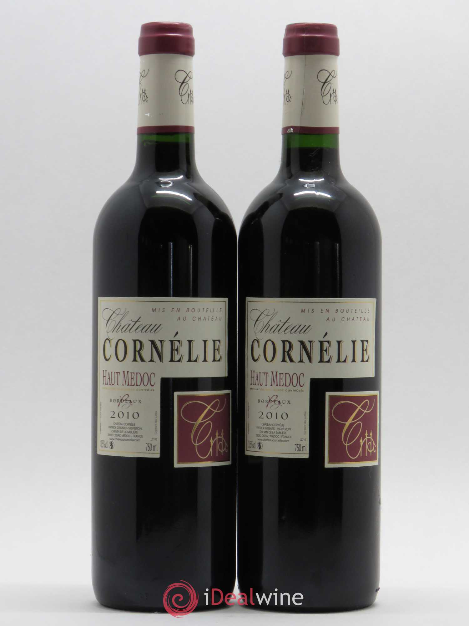 Haut Médoc Château Cornélie 2010 - Lot de 2 bouteilles - 0