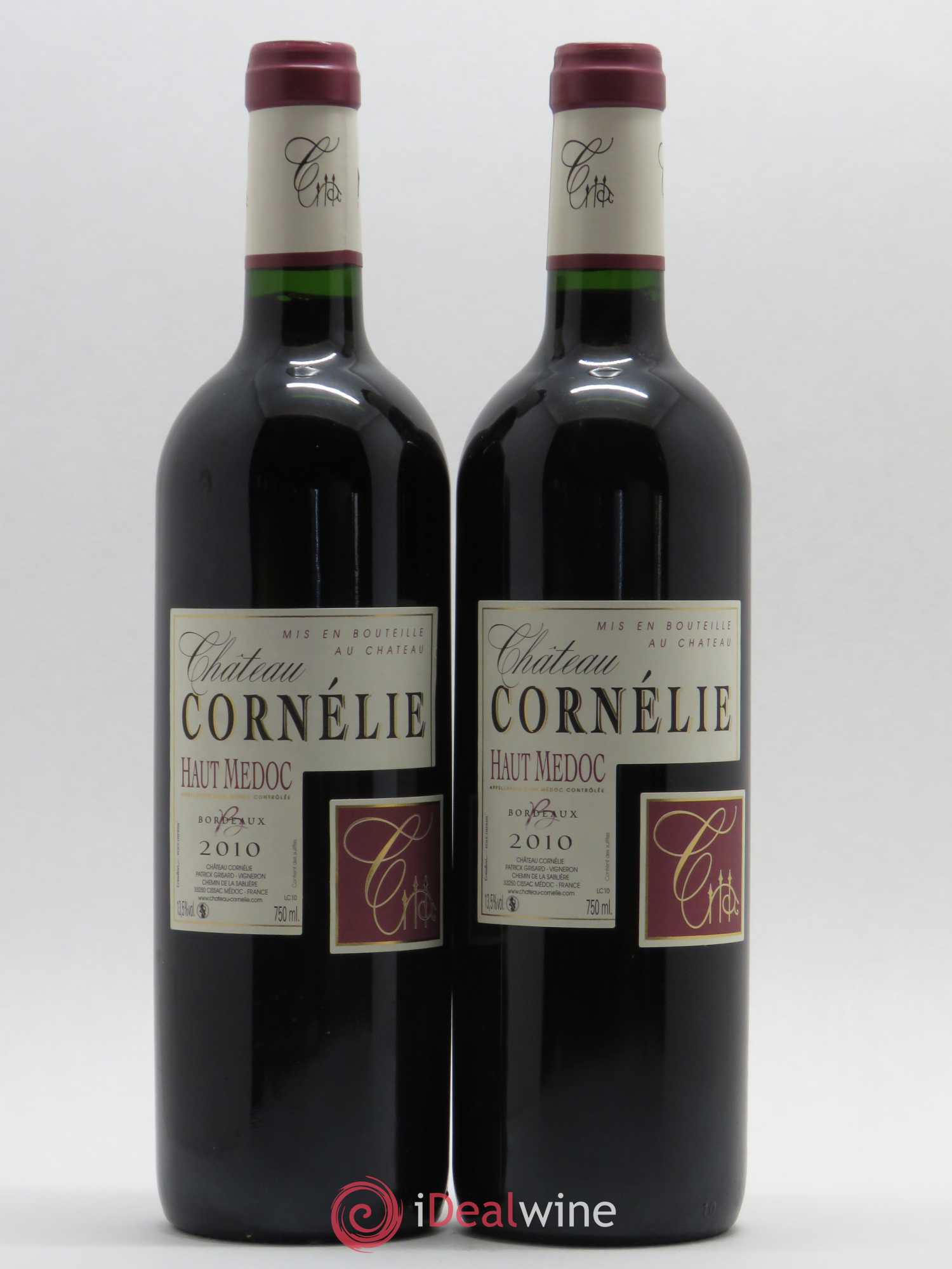 Haut Médoc Château Cornélie 2010 - Lot de 2 bouteilles - 0