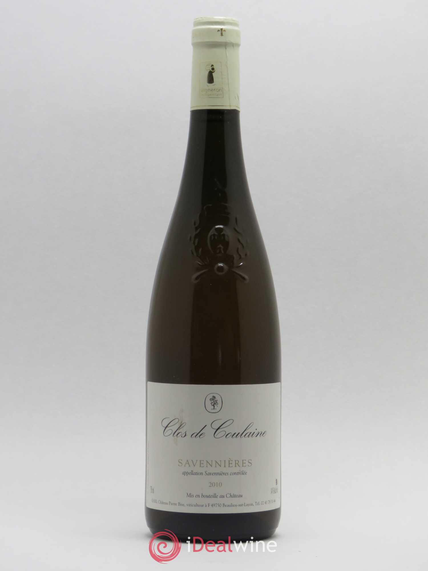 Savennières Clos de Coulaine Château Pierre Bise 2010 - Posten von 1 Flasche - 0