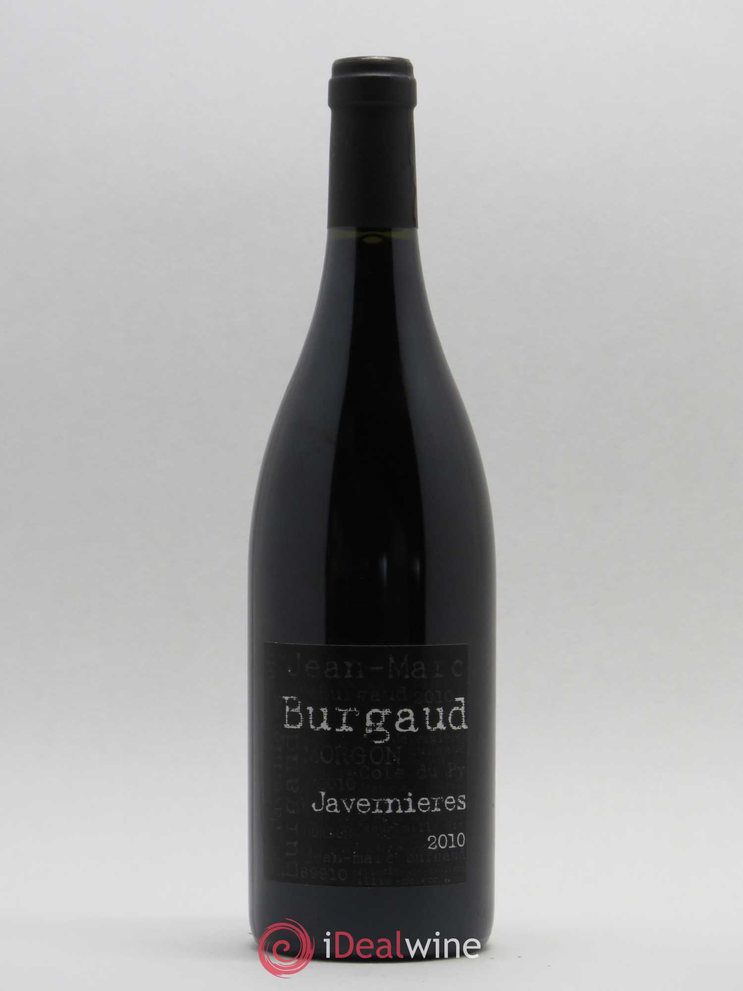 Morgon Javernières Jean-Marc Burgaud (Domaine) 2010 - Lot de 1 bouteille - 0