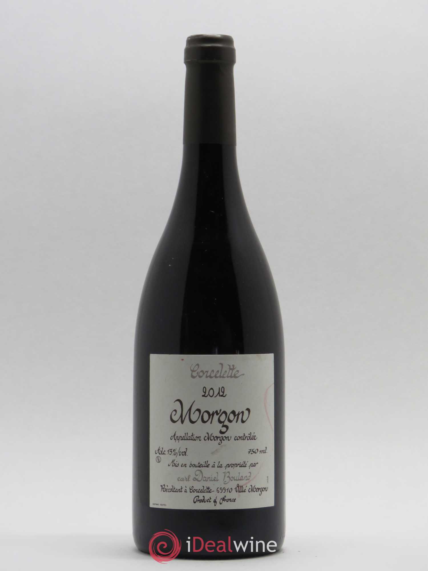 Morgon Corcelette Daniel Bouland (Domaine) 2012 - Lot de 1 bouteille - 0
