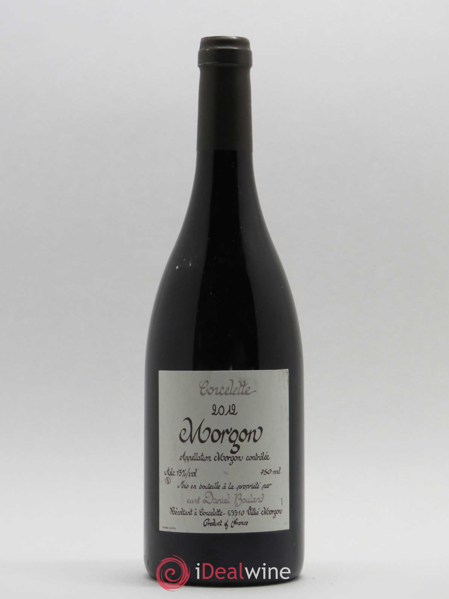 Morgon Corcelette Daniel Bouland (Domaine) 2012 - Lot de 1 bouteille - 0