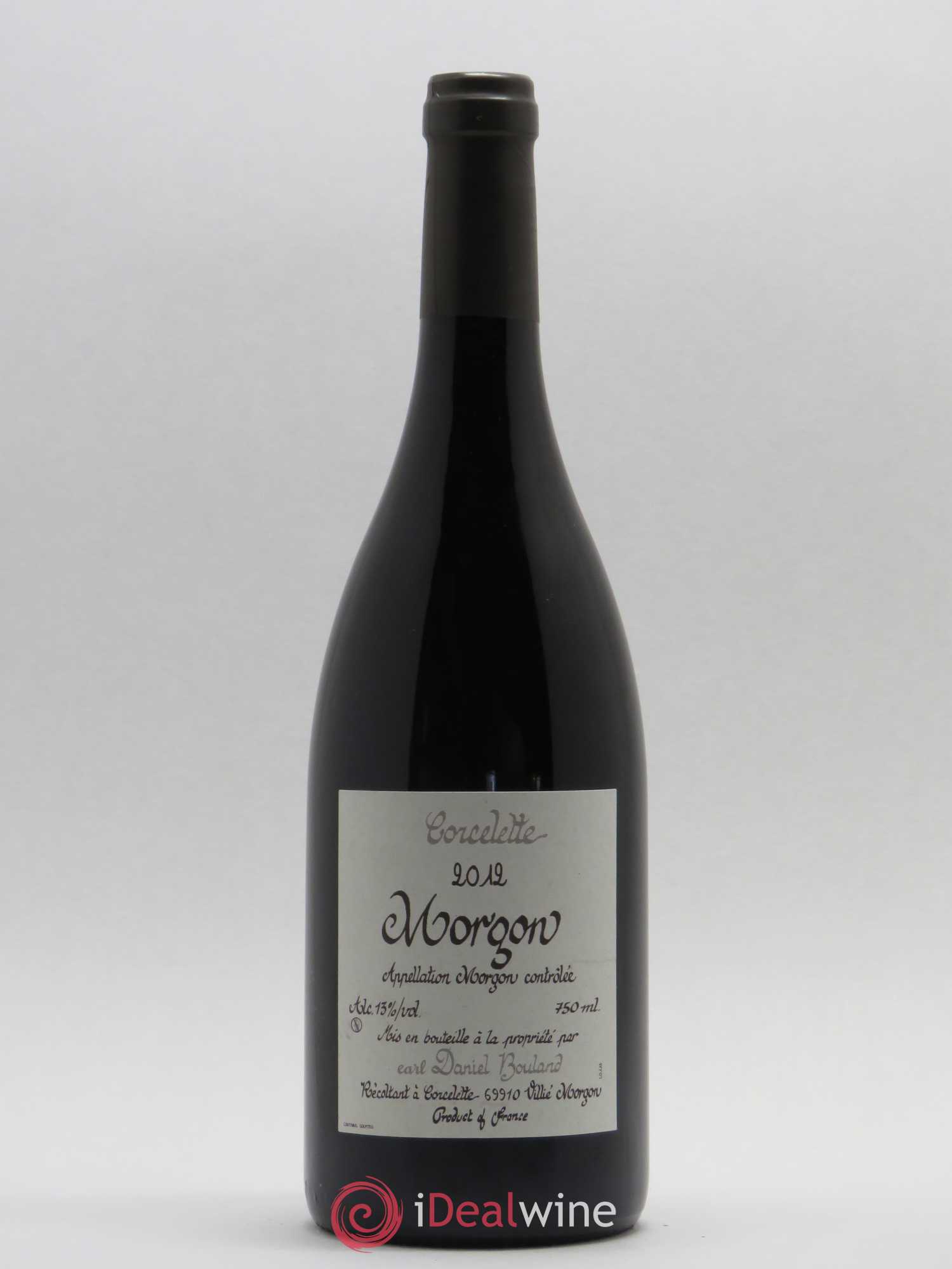 Morgon Corcelette Daniel Bouland (Domaine) 2012 - Lot de 1 bouteille - 0