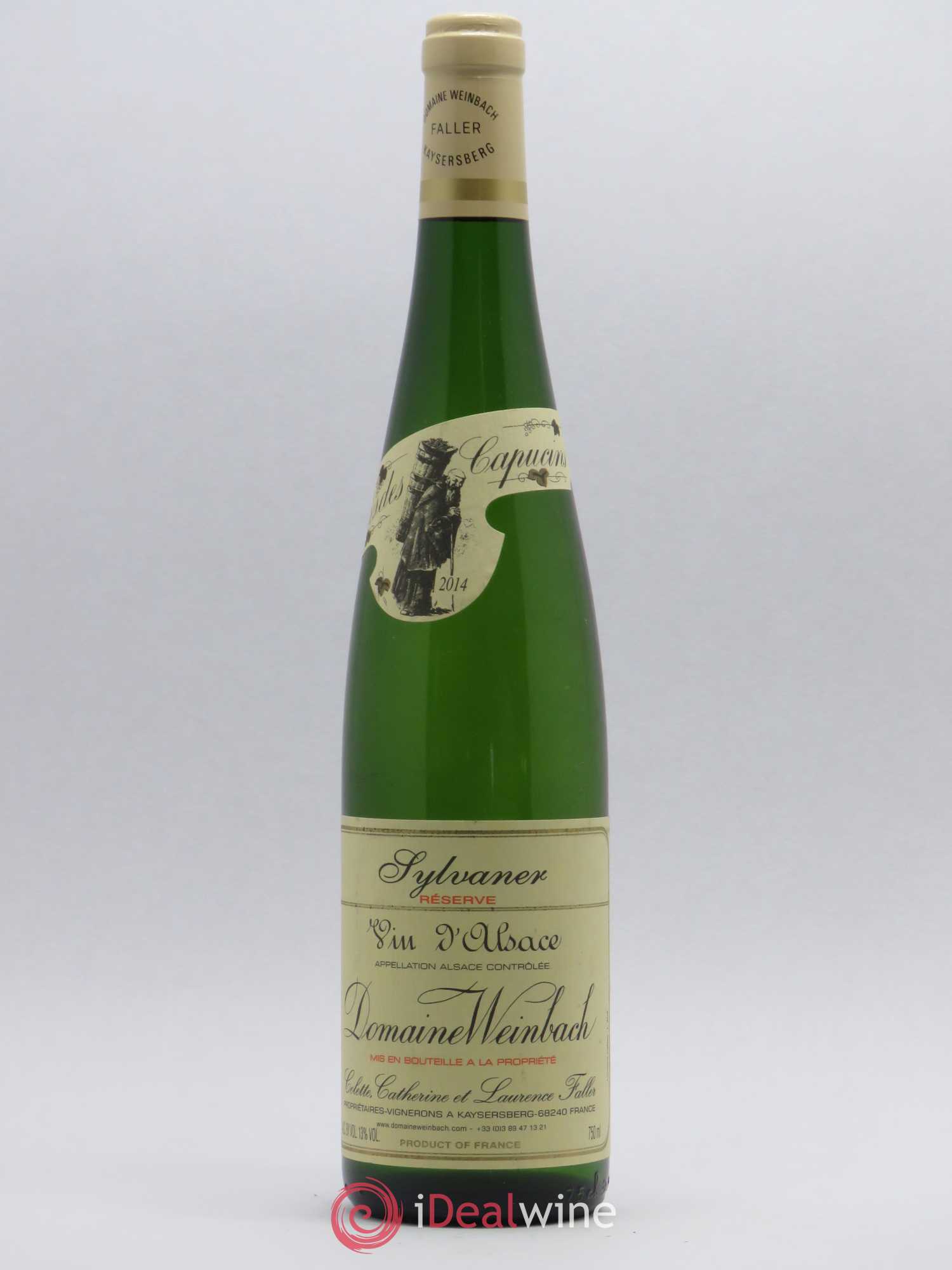 Alsace Sylvaner Réserve Weinbach (Domaine) 2014 - Lot de 1 bouteille - 0