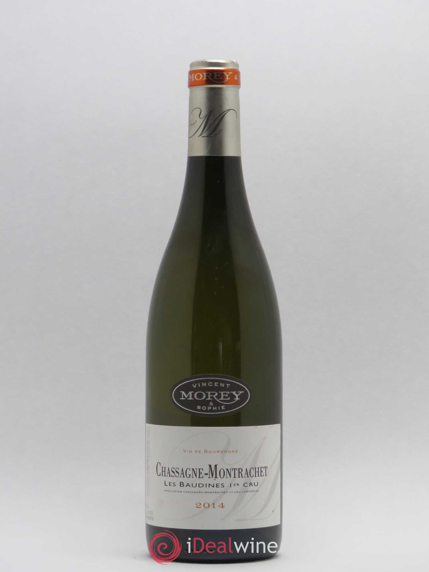 Chassagne-Montrachet 1er Cru Les Baudines Vincent Sophie Morey 2014 - Posten von 1 Flasche - 0
