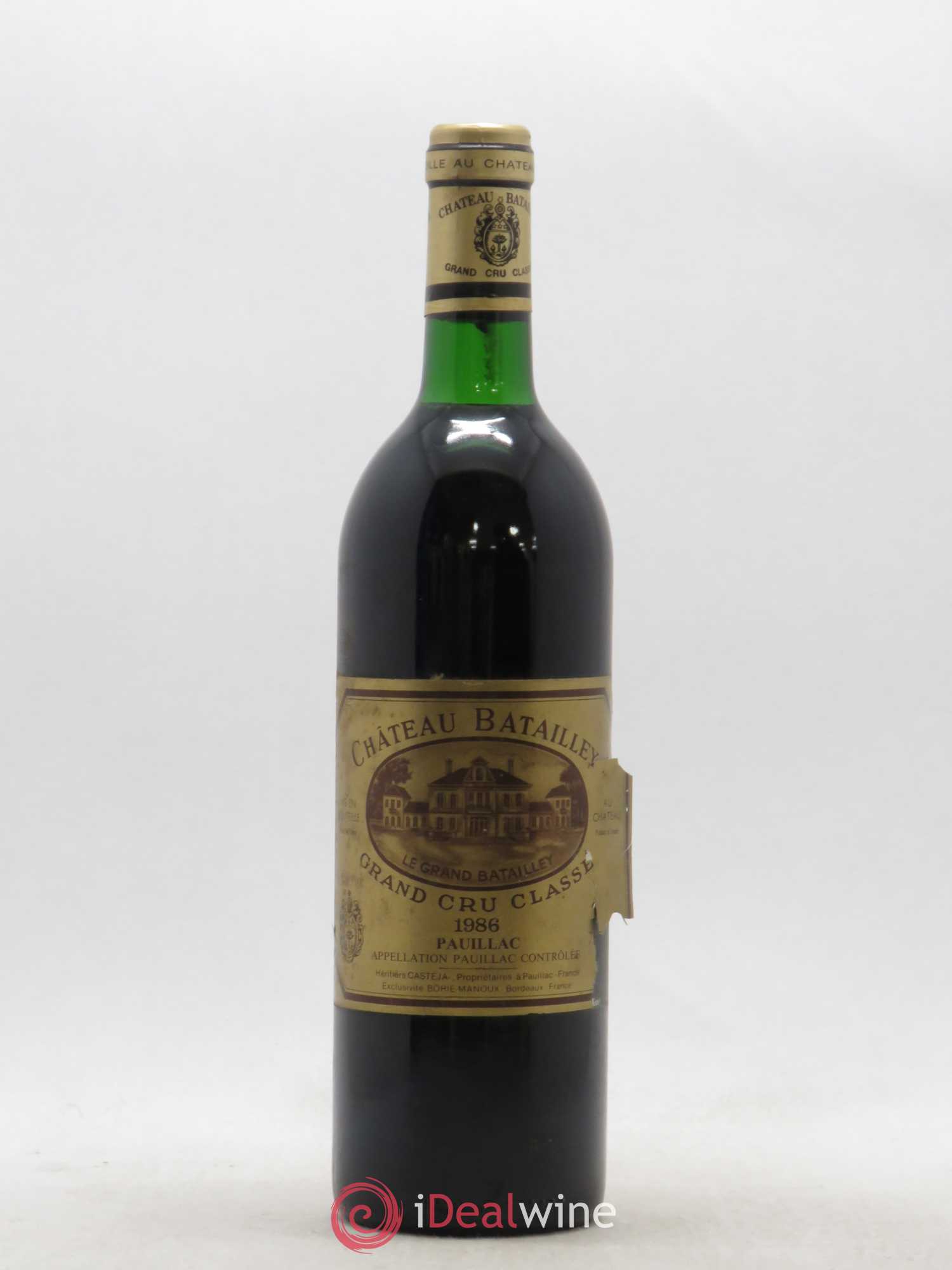 Château Batailley 5ème Grand Cru Classé 1986 - Lot de 1 bouteille - 0