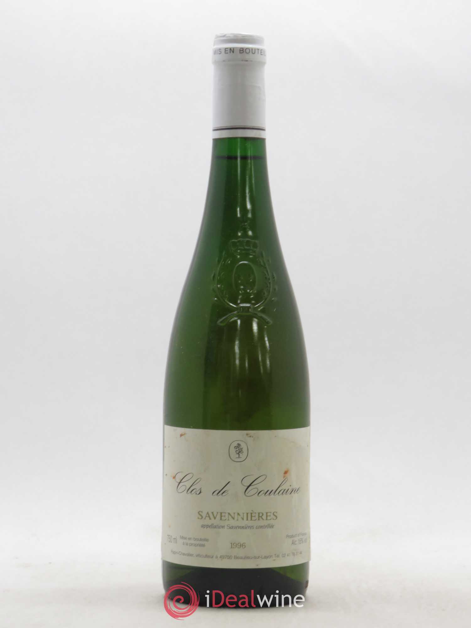 Savennières Clos De Coulaines Papin-Chevalier 1996 - Posten von 1 Flasche - 0