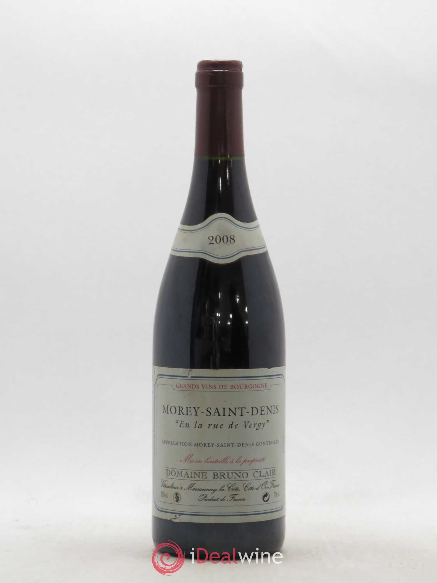 Morey-Saint-Denis En la Rue de Vergy Bruno Clair (Domaine) 2008 - Lot de 1 bouteille - 0