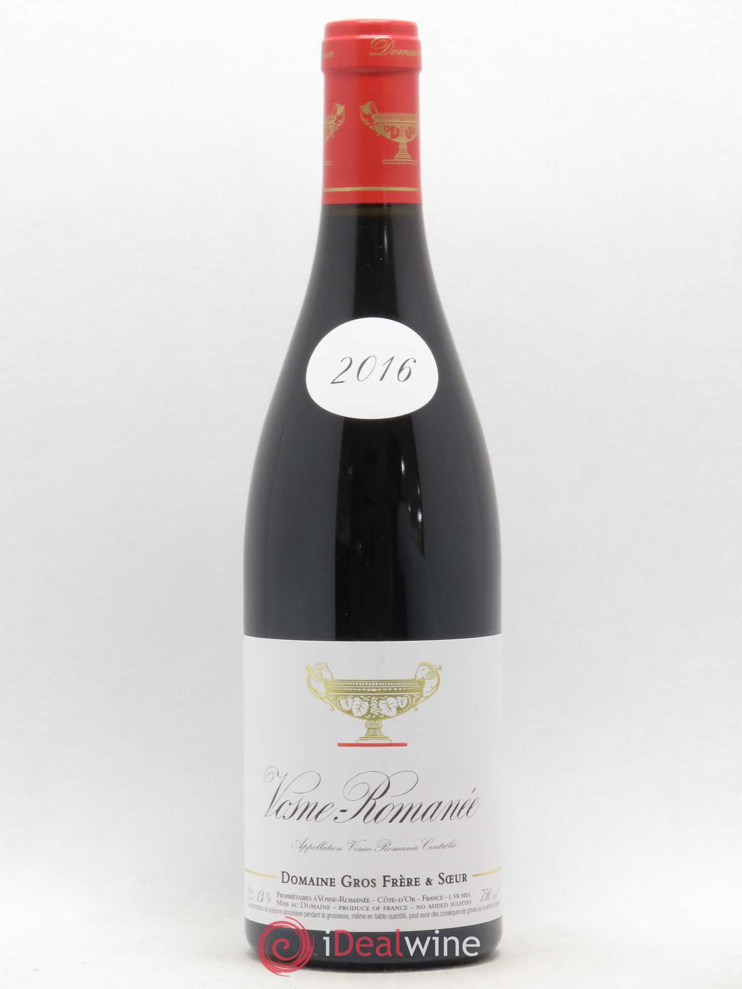 Vosne-Romanée Gros Frère & Soeur 2016 - Lot de 1 bouteille - 0