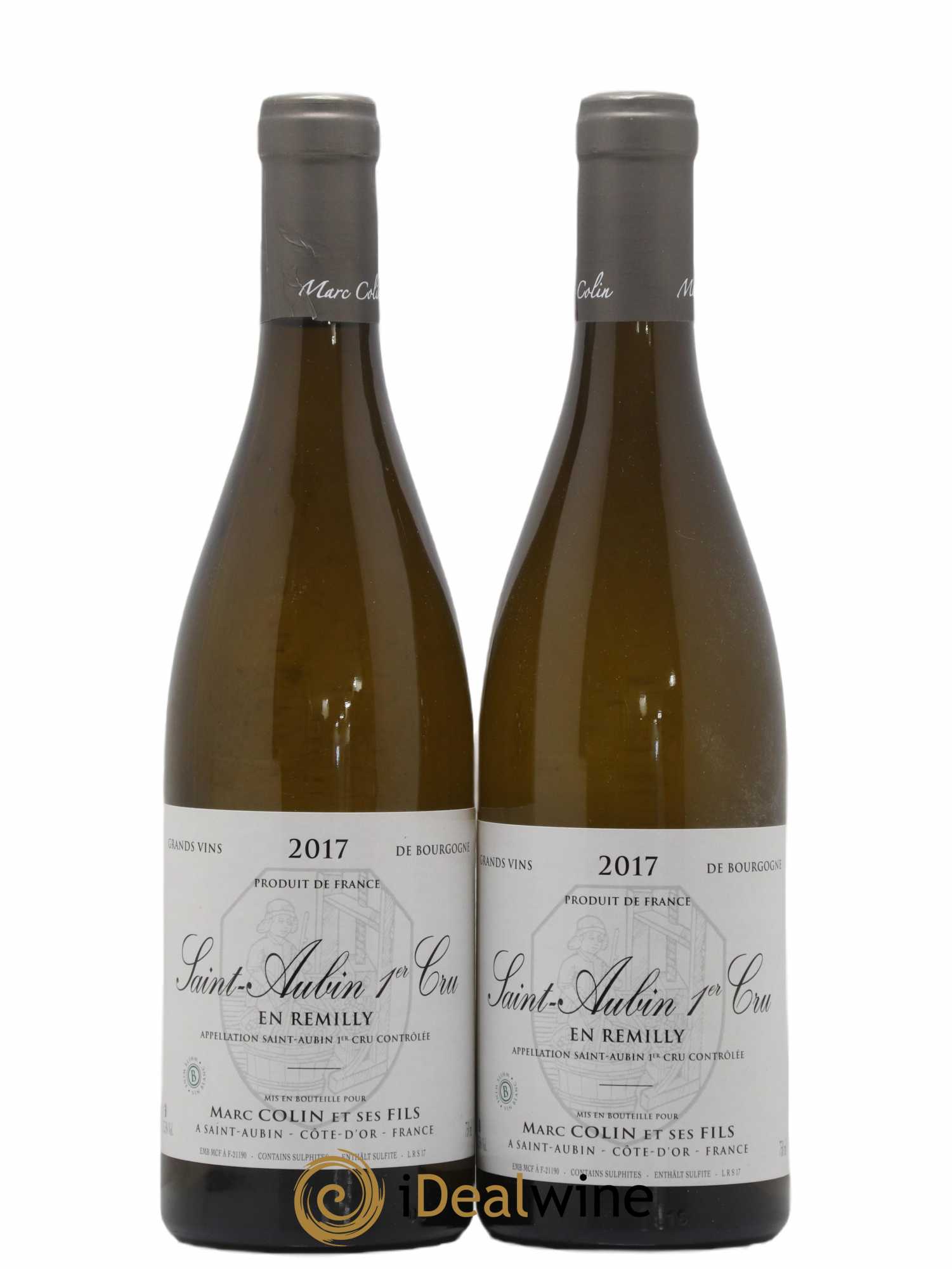 Saint-Aubin 1er Cru En Rémilly Marc Colin & Fils 2017 - Lot de 2 bouteilles - 0