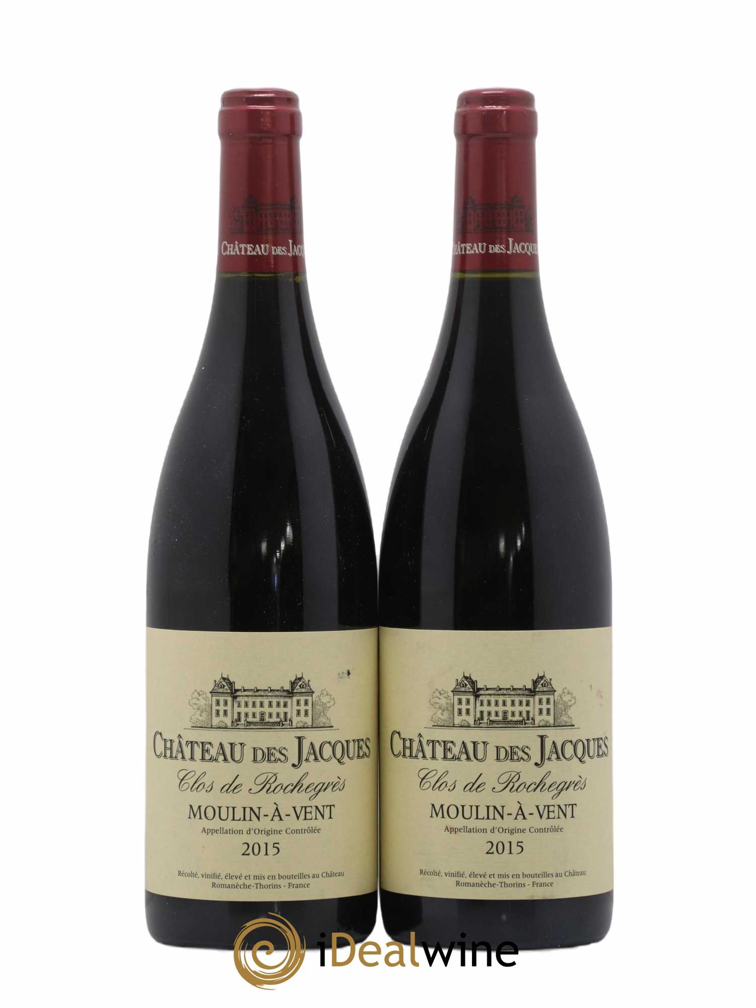 Moulin-à-Vent Clos de Rochegrès Château des Jacques 2015 - Posten von 2 Flaschen - 0