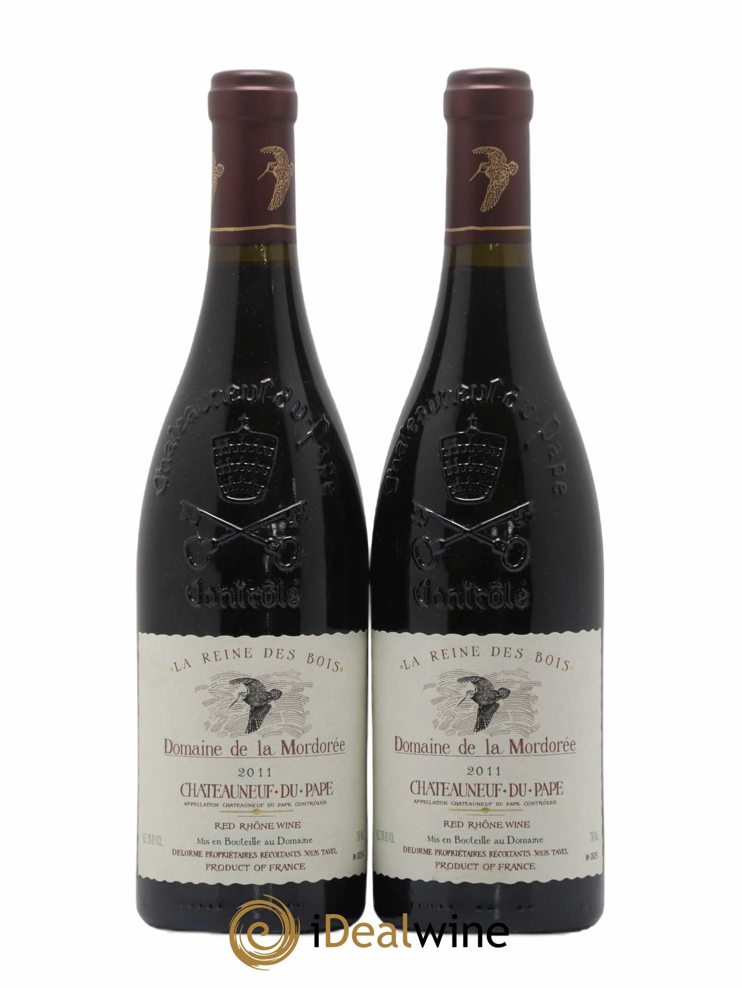 Châteauneuf-du-Pape Cuvée de la Reine des Bois La Mordorée (Domaine de) 2011 - Lot de 2 bouteilles - 0