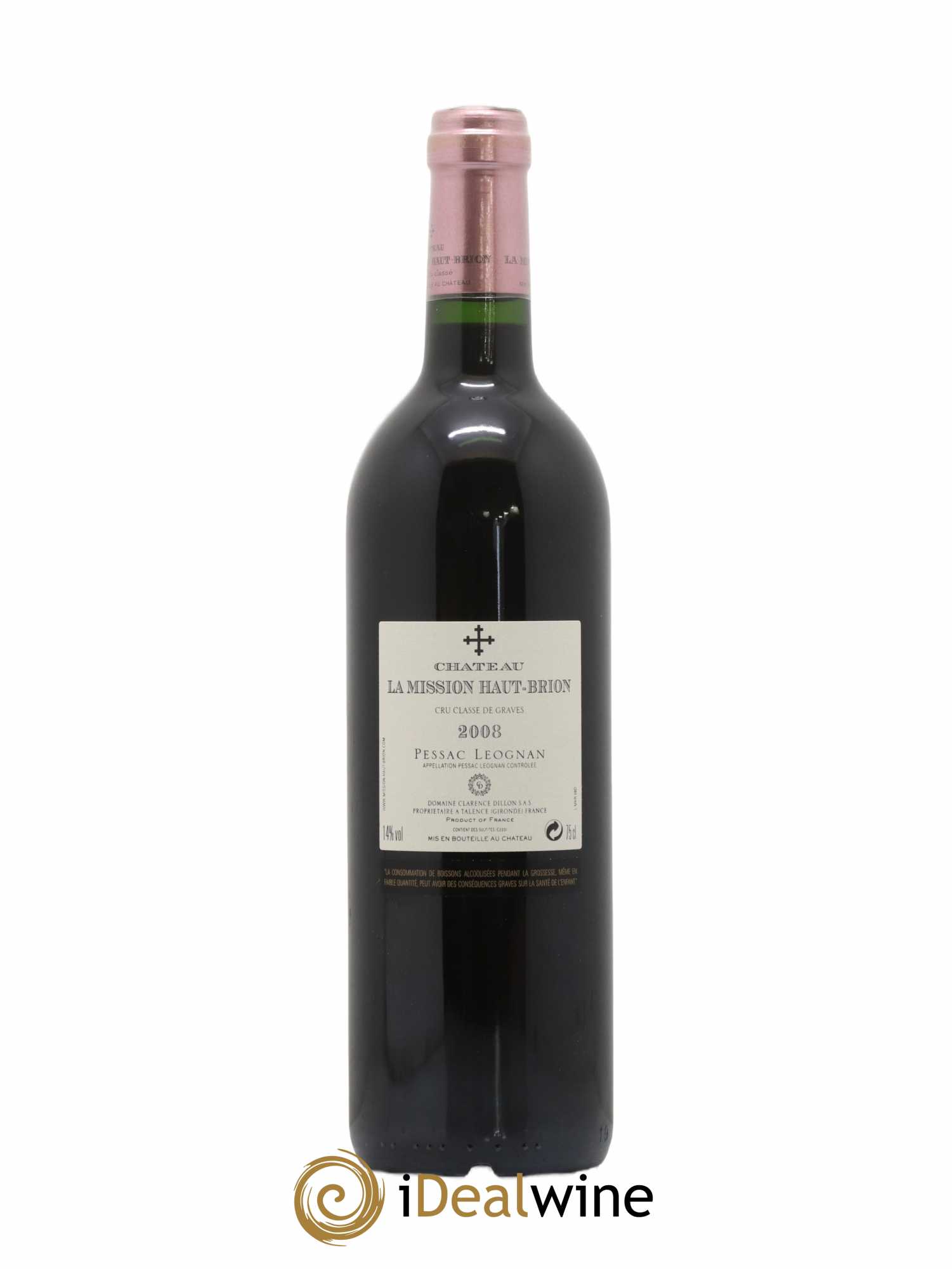 Château la Mission Haut-Brion Cru Classé de Graves 2008 - Lot de 1 bouteille - 1