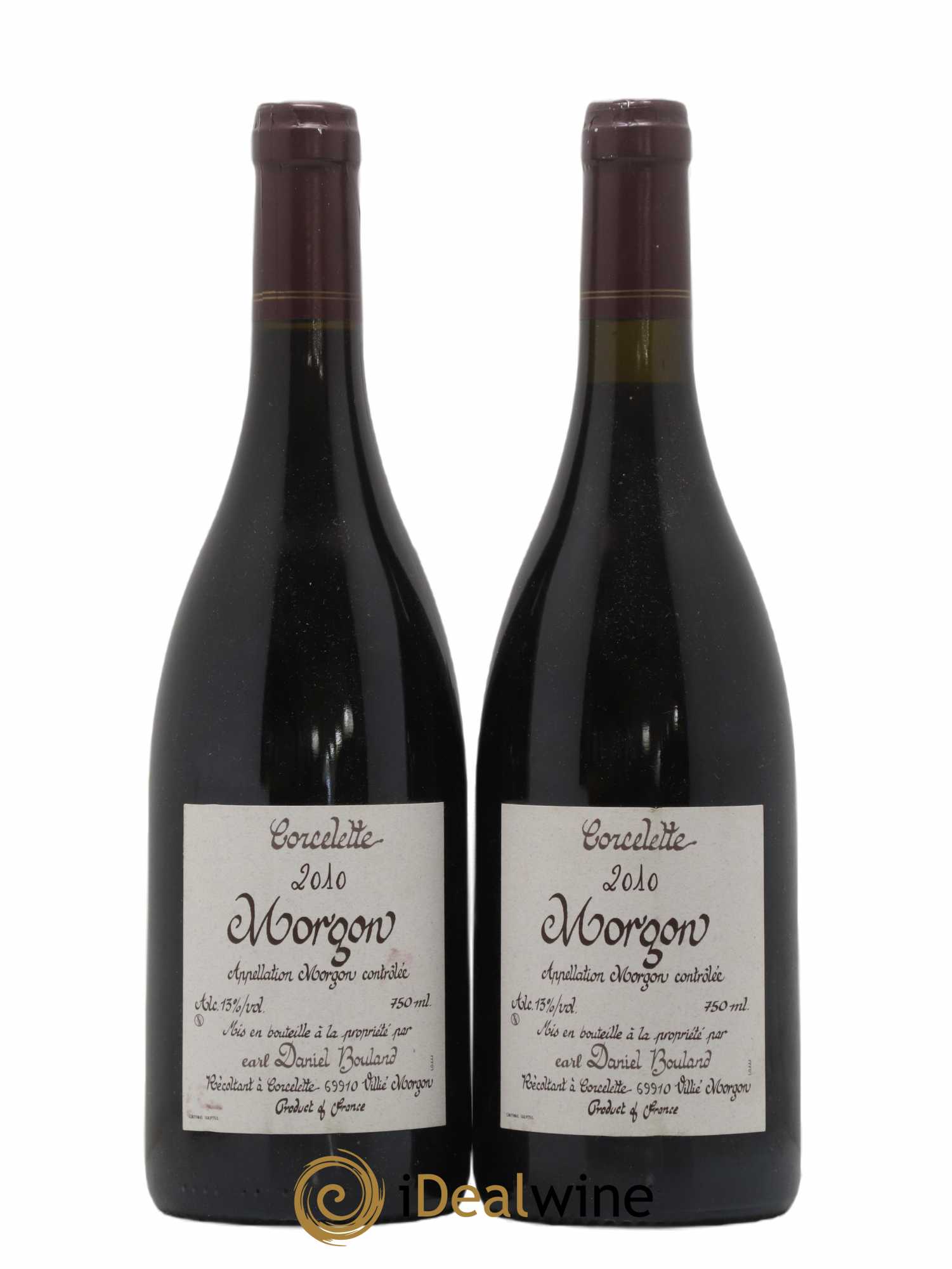 Morgon Corcelette Daniel Bouland (Domaine) 2010 - Lot de 2 bouteilles - 0