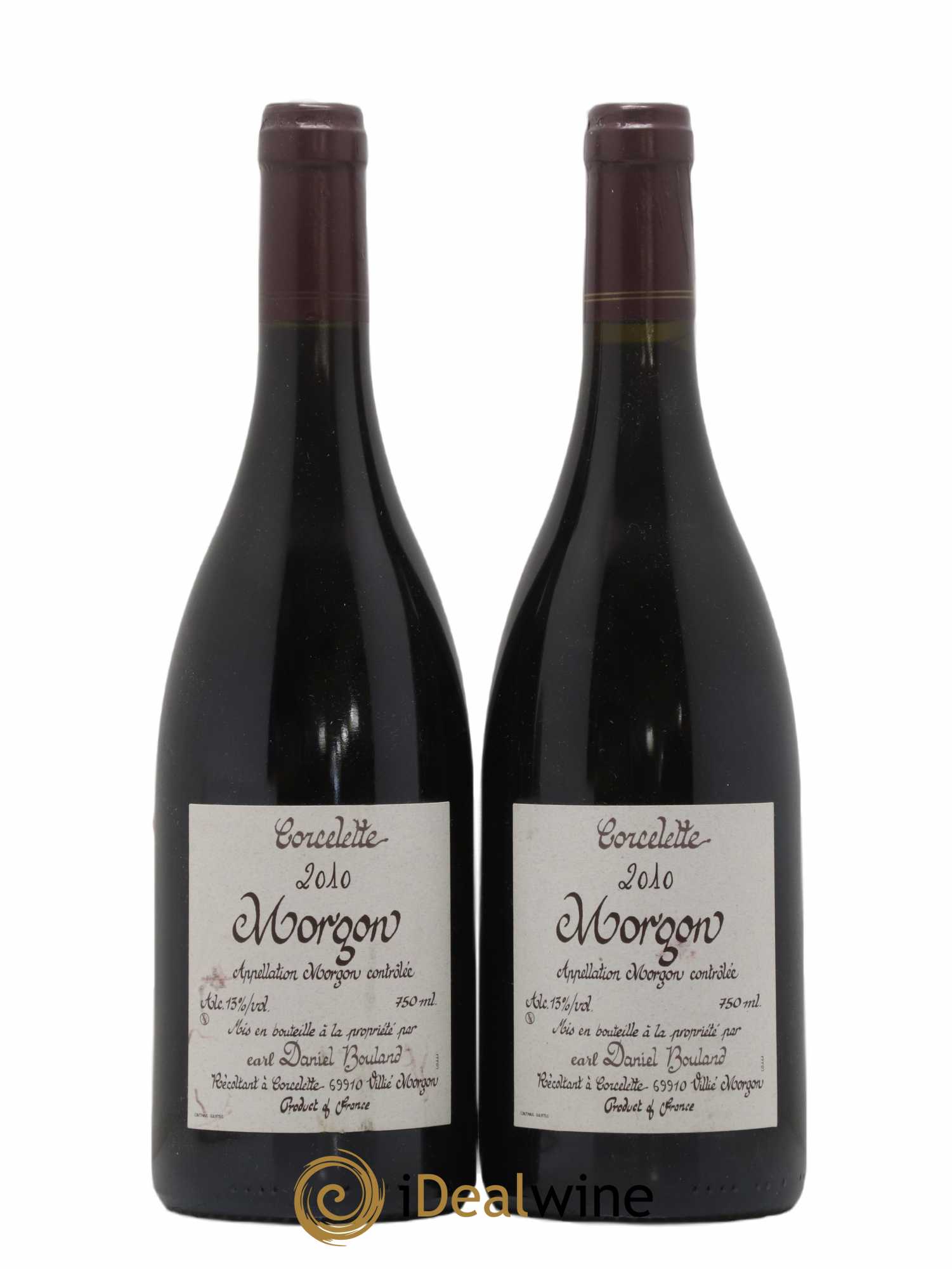 Morgon Corcelette Daniel Bouland (Domaine) 2010 - Lot de 2 bouteilles - 0