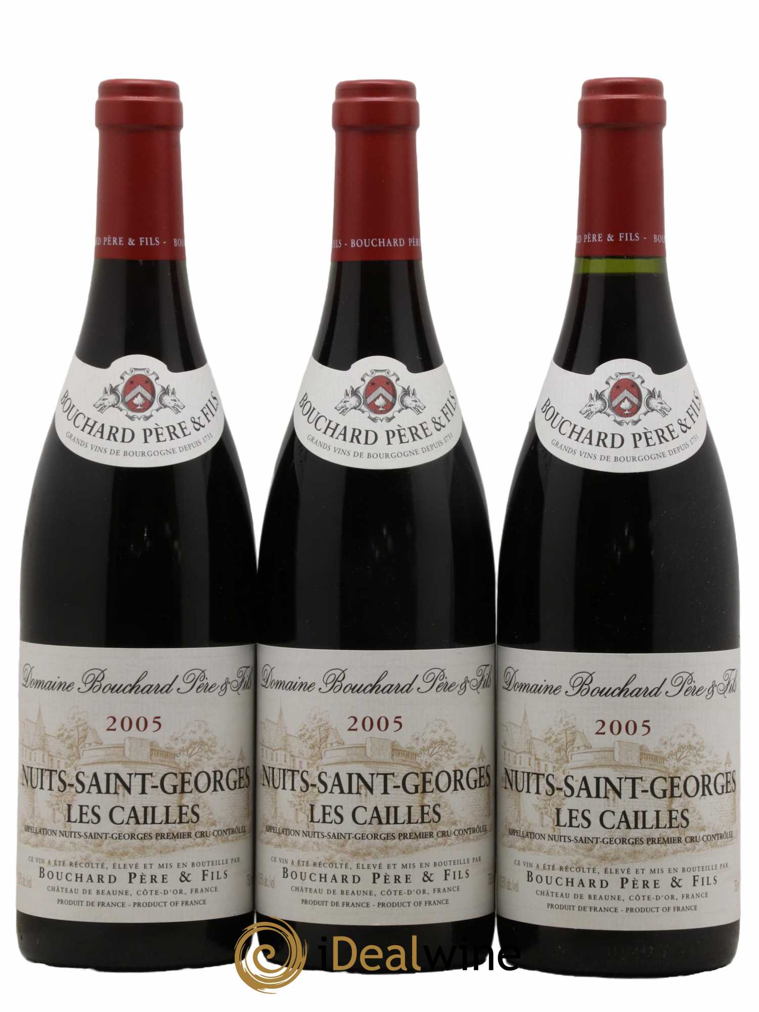 Nuits-Saint-Georges 1er Cru Les Cailles Bouchard Père & Fils 2005 - Lot de 3 bouteilles - 0