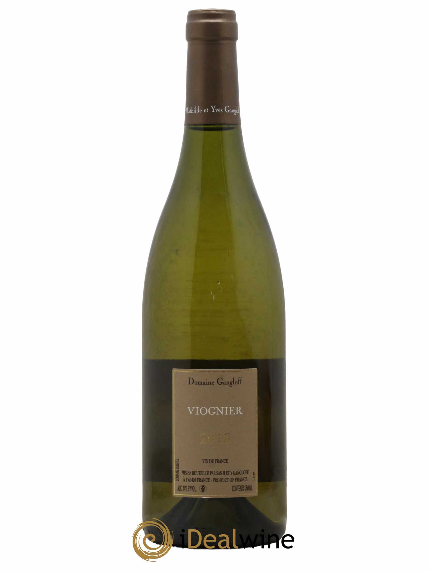 Vin de France Viognier Gangloff (Domaine) 2018 - Lot of 1 bottle - 1