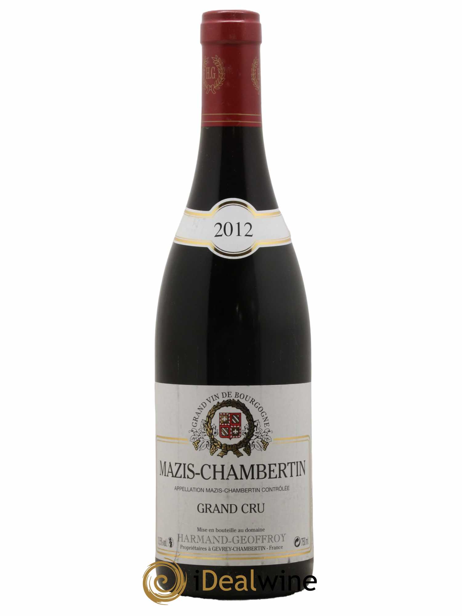 Mazis-Chambertin Grand Cru Harmand-Geoffroy (Domaine) 2012 - Lot de 1 bouteille - 0