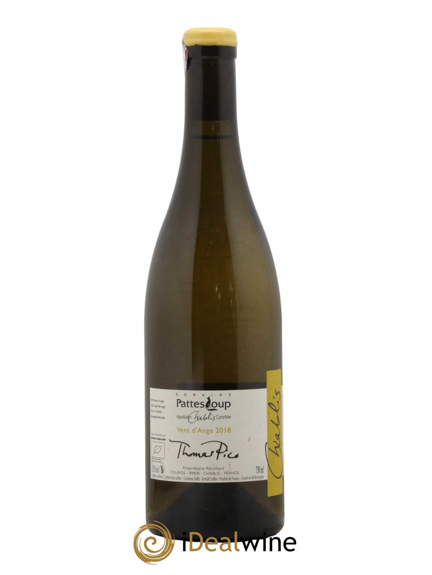 Chablis Vent d'Ange Pattes Loup (Domaine) 2018 - Posten von 1 Flasche - 1