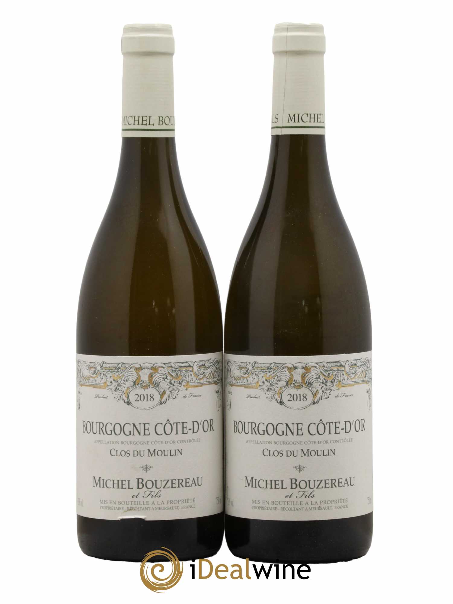 Bourgogne Côte-d'Or Clos du Moulin Michel Bouzereau et Fils (Domaine) 2018 - Lotto di 2 bottiglie - 0