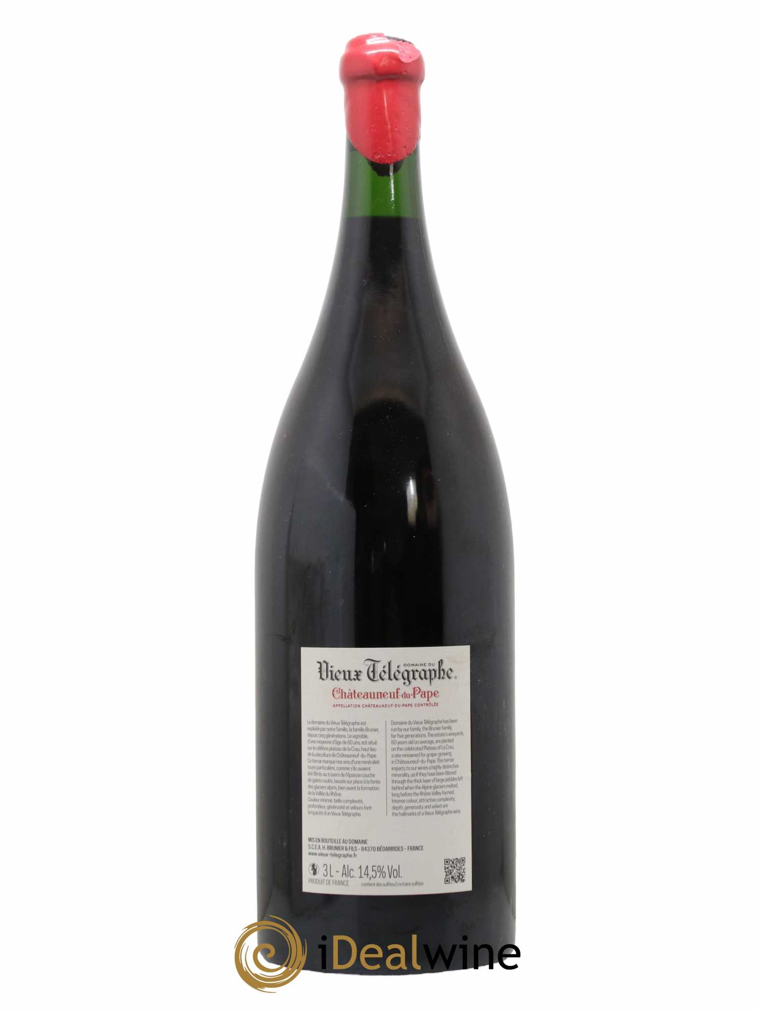 Châteauneuf-du-Pape Vieux Télégraphe (Domaine du) Vignobles Brunier 2015 - Lot de 1 double magnum - 1