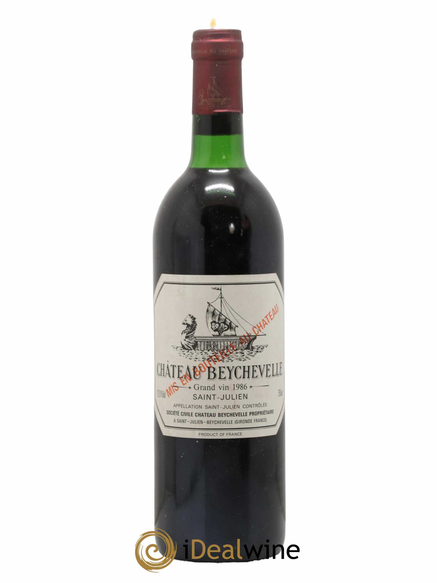 Château Beychevelle 4ème Grand Cru Classé 1986 - Lot de 1 bouteille - 0