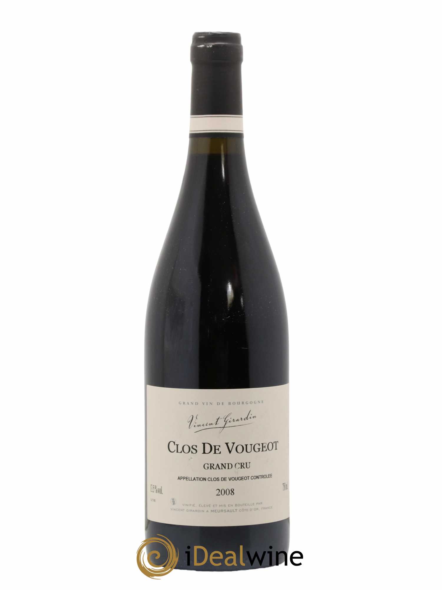 Clos de Vougeot Grand Cru Vincent Girardin 2008 - Lot de 1 bouteille - 0