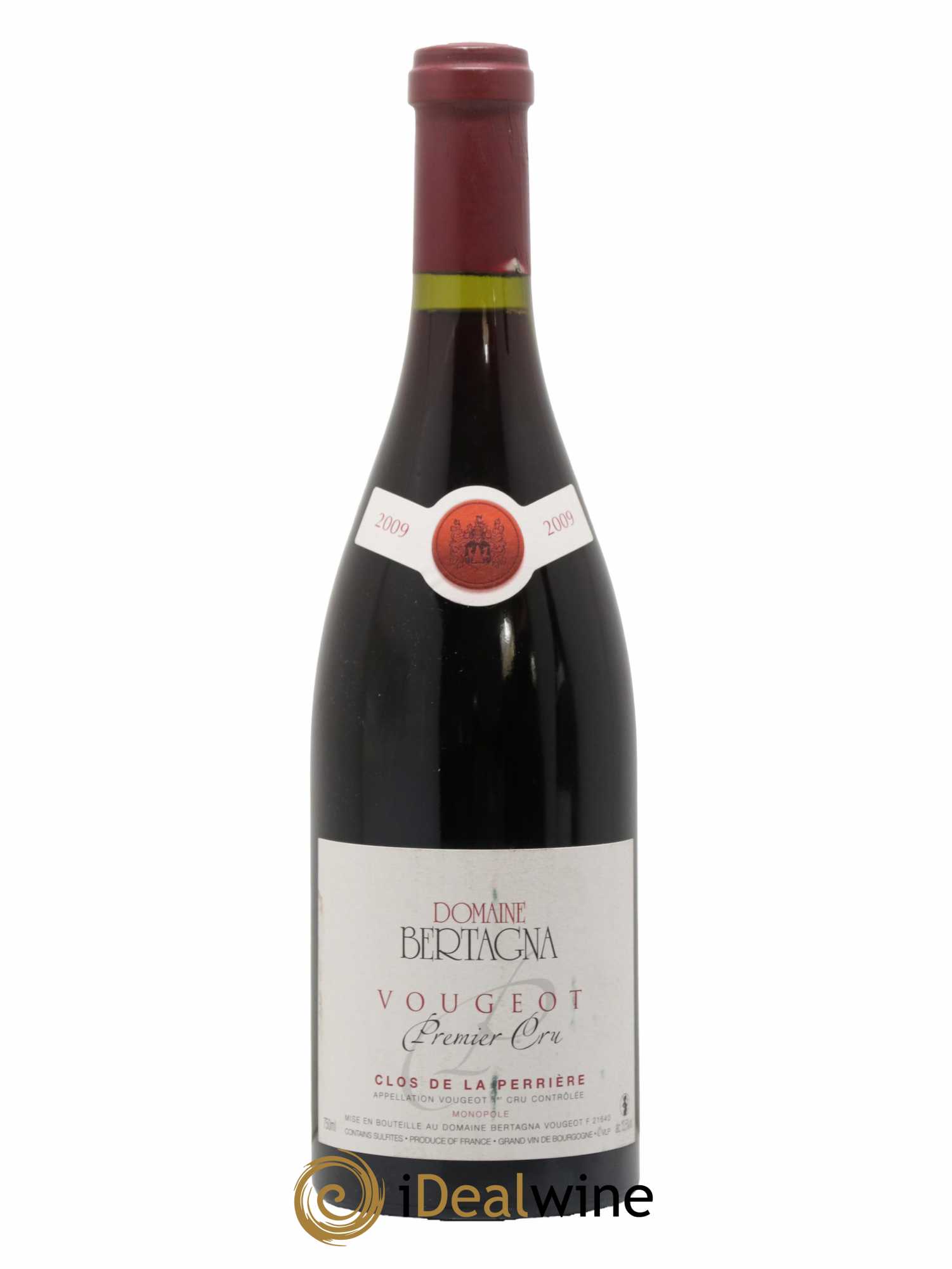 Vougeot 1er Cru Clos de La Perrière Monopole Bertagna 2009 - Lot de 1 bouteille - 0