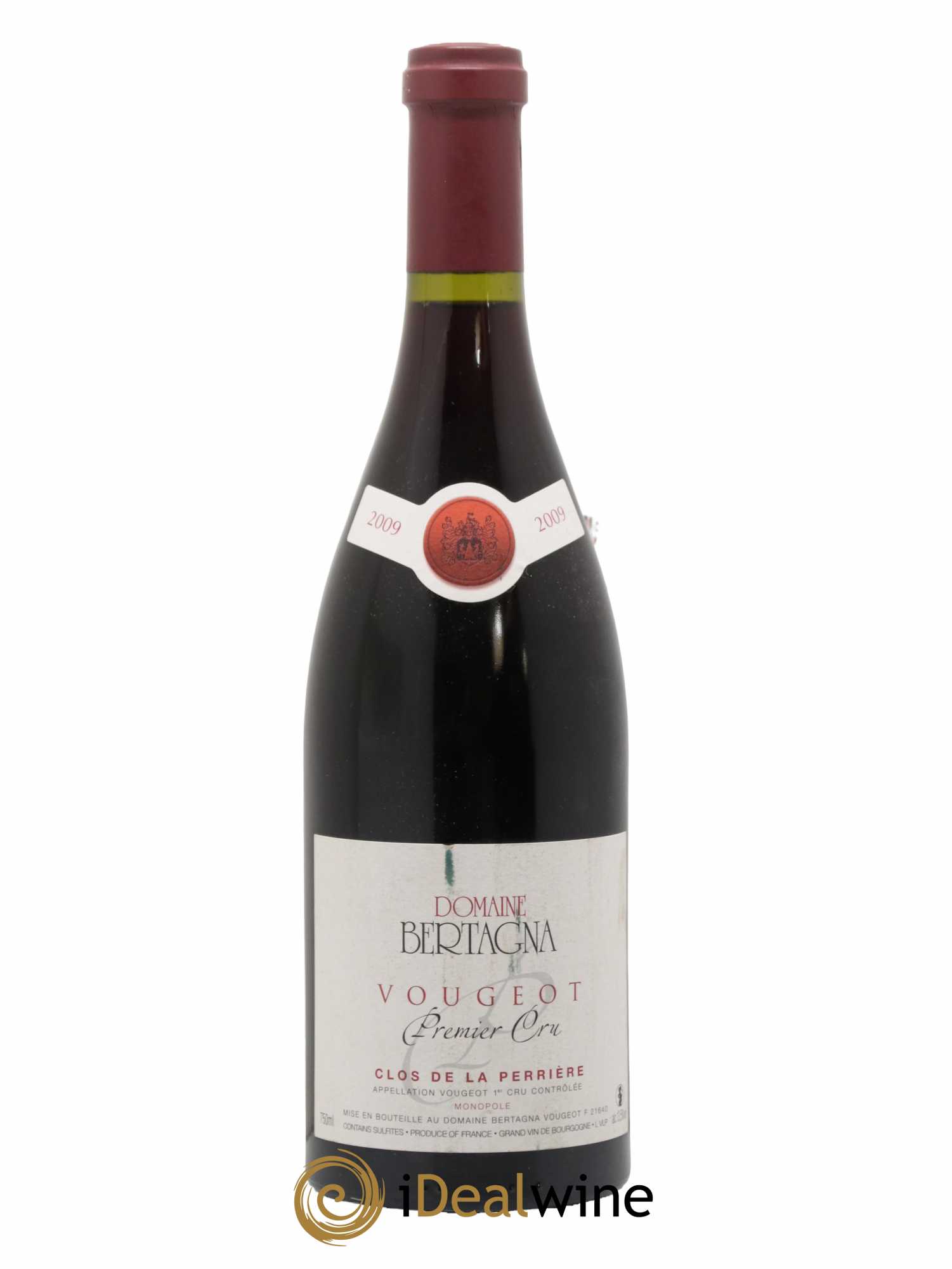 Vougeot 1er Cru Clos de La Perrière Monopole Bertagna 2009 - Lot de 1 bouteille - 0