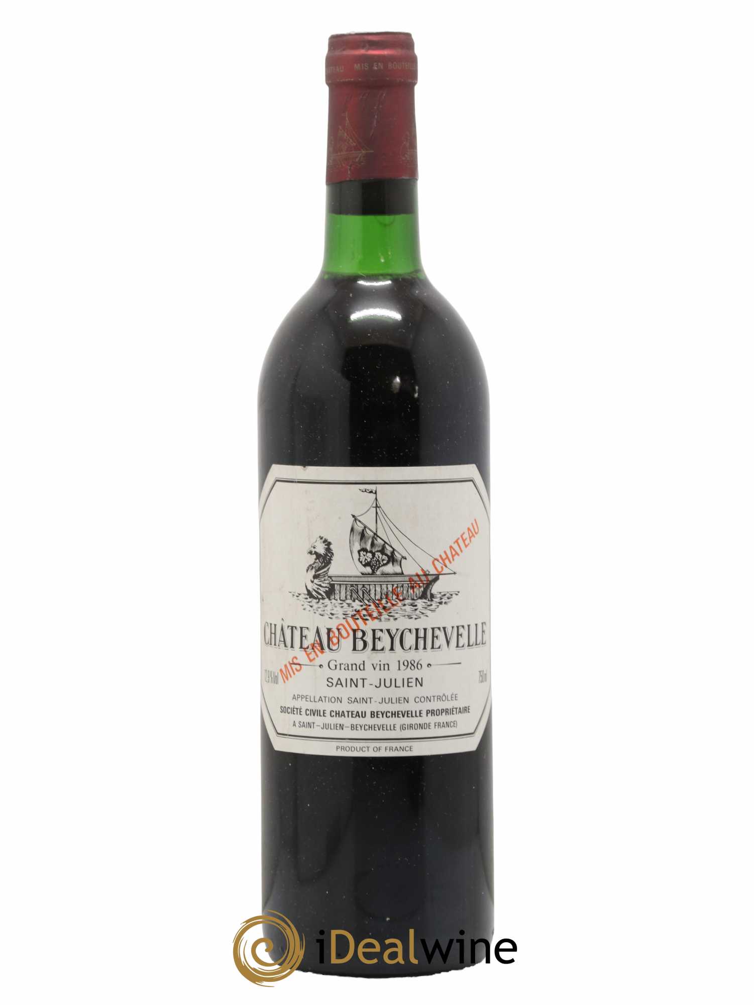 Château Beychevelle 4ème Grand Cru Classé 1986 - Lot de 1 bouteille - 0