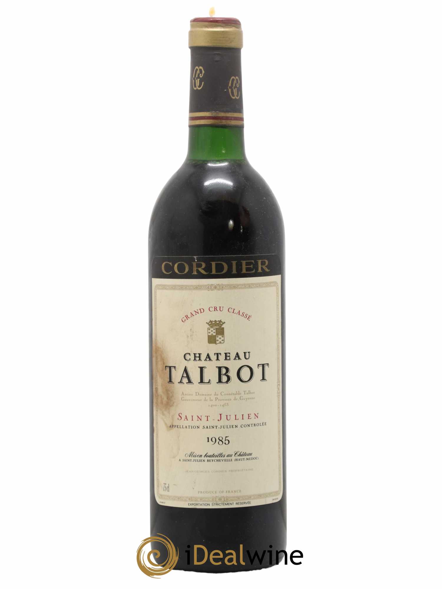 Château Talbot 4ème Grand Cru Classé 1985 - Lot de 1 bouteille - 0
