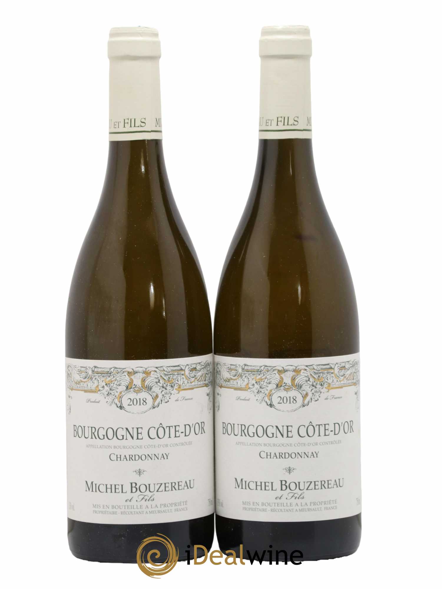 Bourgogne Côte-d'Or Michel Bouzereau et Fils (Domaine) 2018 - Lot de 2 bouteilles - 0