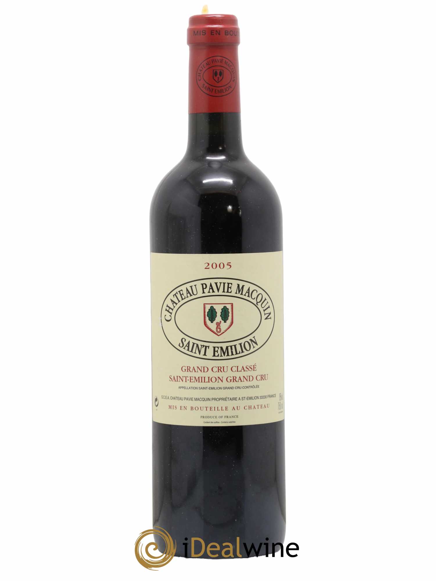 Château Pavie Macquin 1er Grand Cru Classé B 2005 - Lot de 1 bouteille - 0