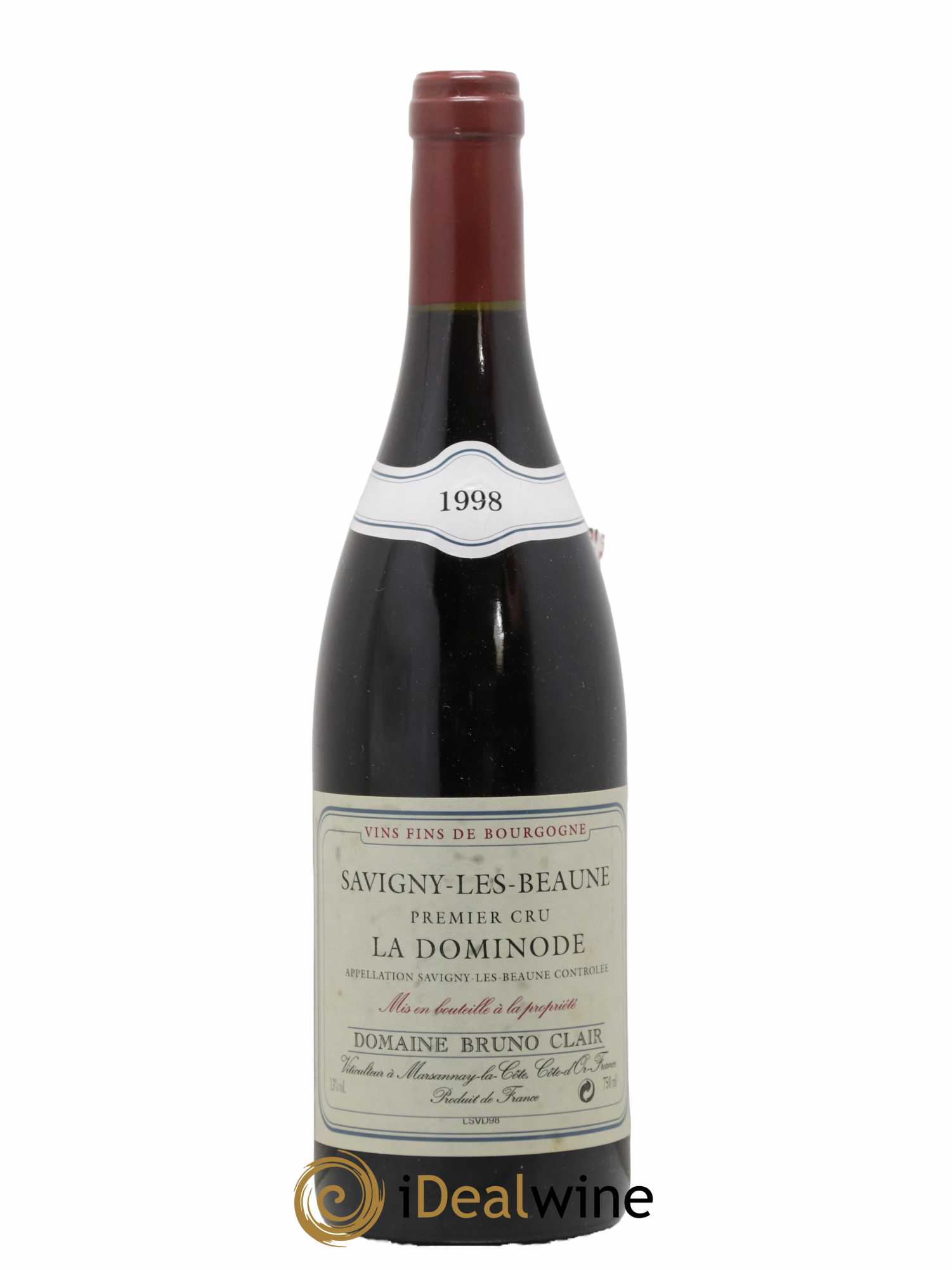 Savigny-lès-Beaune 1er Cru La Dominode Bruno Clair (Domaine) 1998 - Lot de 1 bouteille - 0