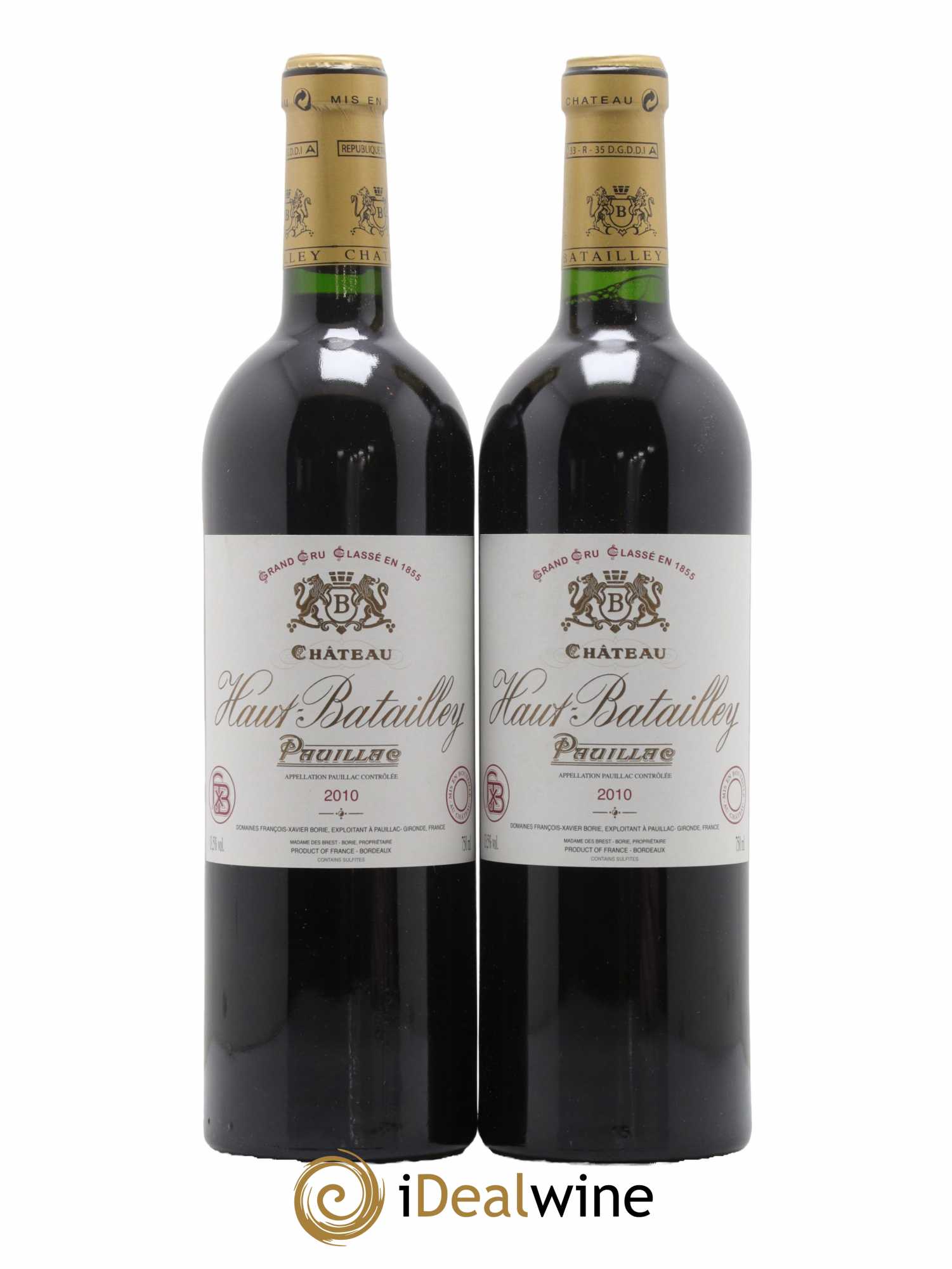 Château Haut Batailley 5ème Grand Cru Classé 2010 - Lot de 2 bouteilles - 0