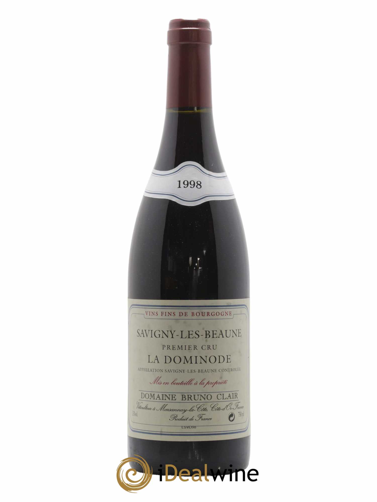 Savigny-lès-Beaune 1er Cru La Dominode Bruno Clair (Domaine) 1998 - Lot de 1 bouteille - 0